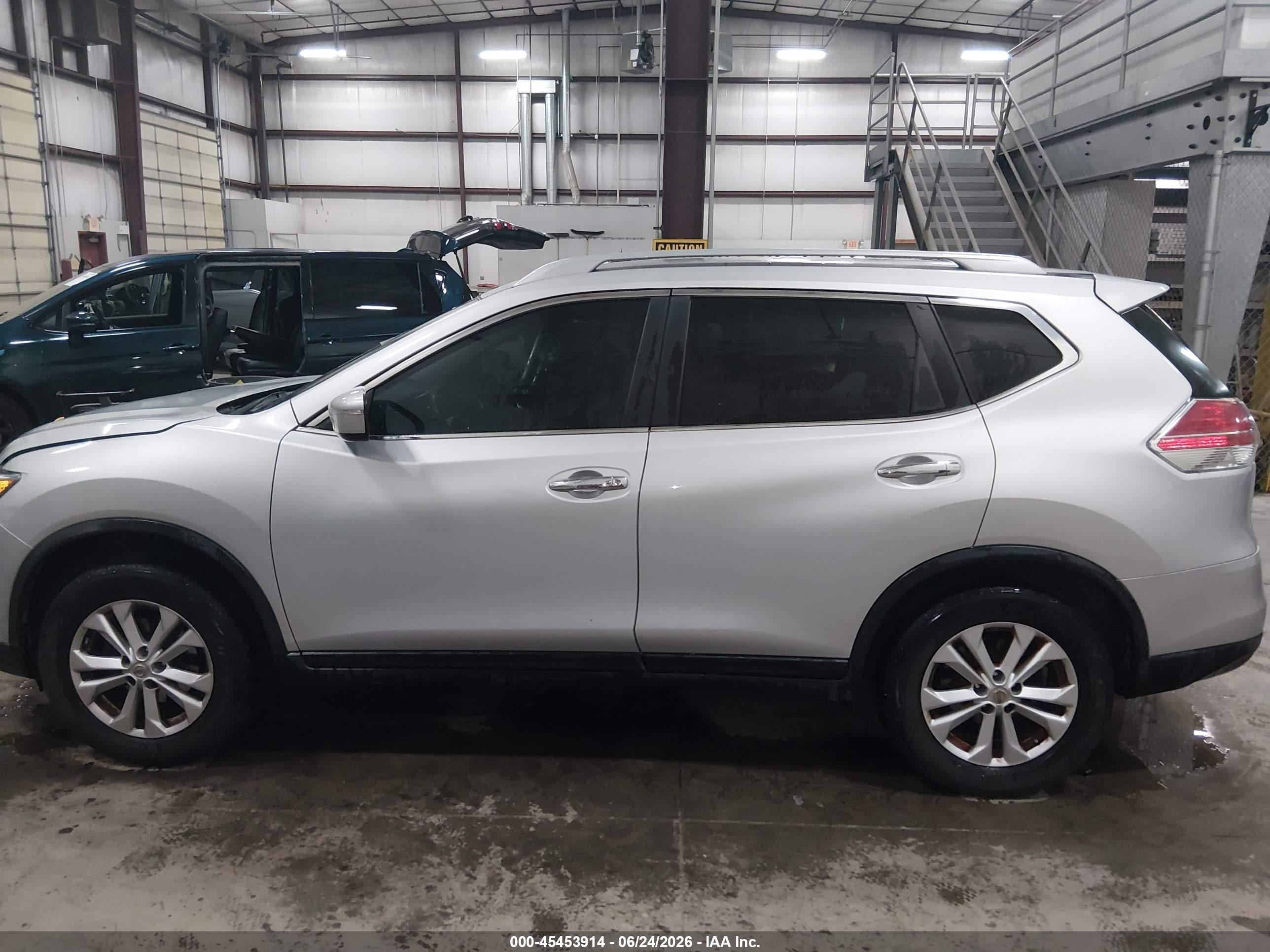 2014 Nissan Rogue S/sl/sv Silver vin: 5N1AT2MV4EC769289