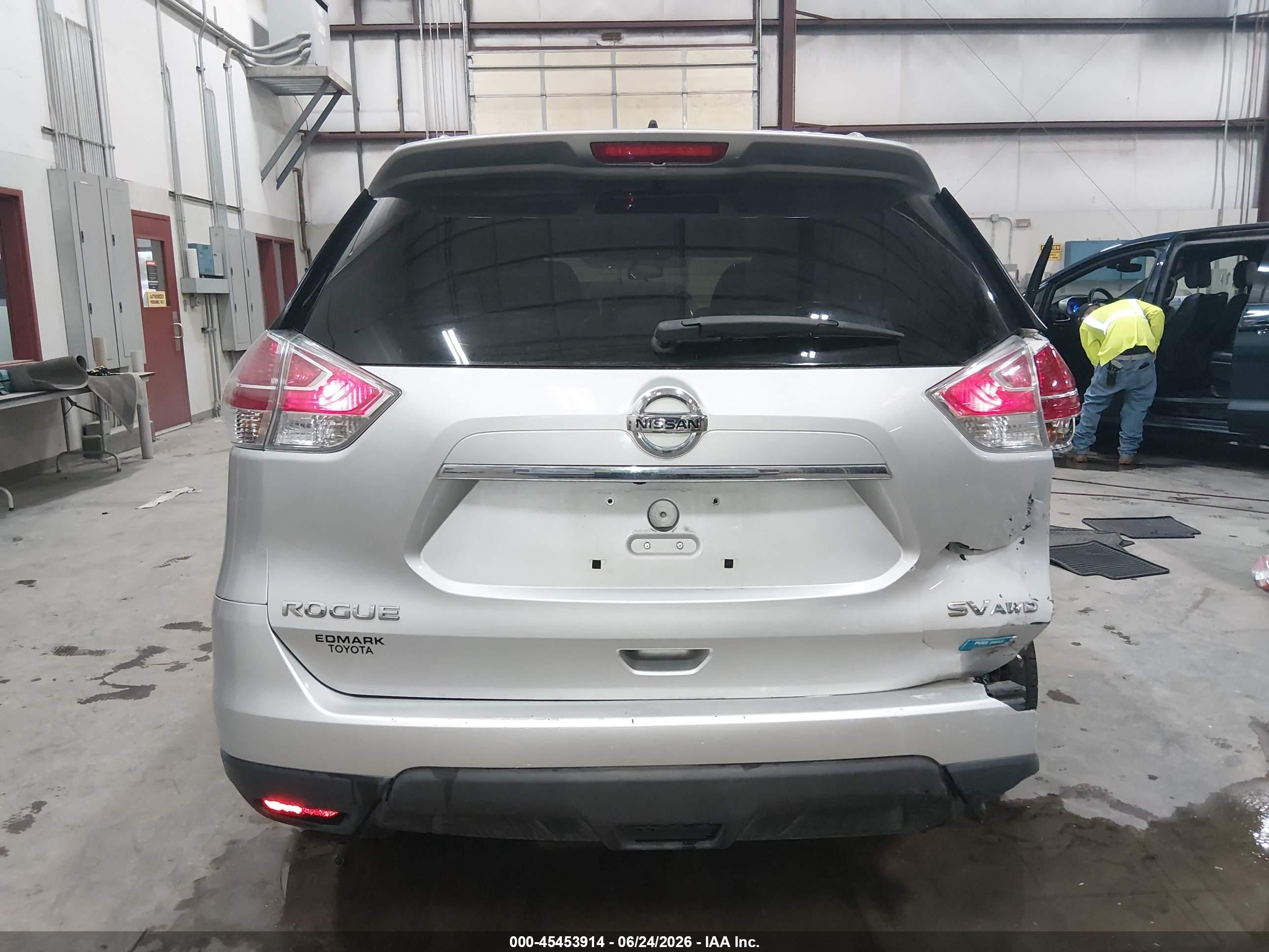 2014 Nissan Rogue S/sl/sv Silver vin: 5N1AT2MV4EC769289