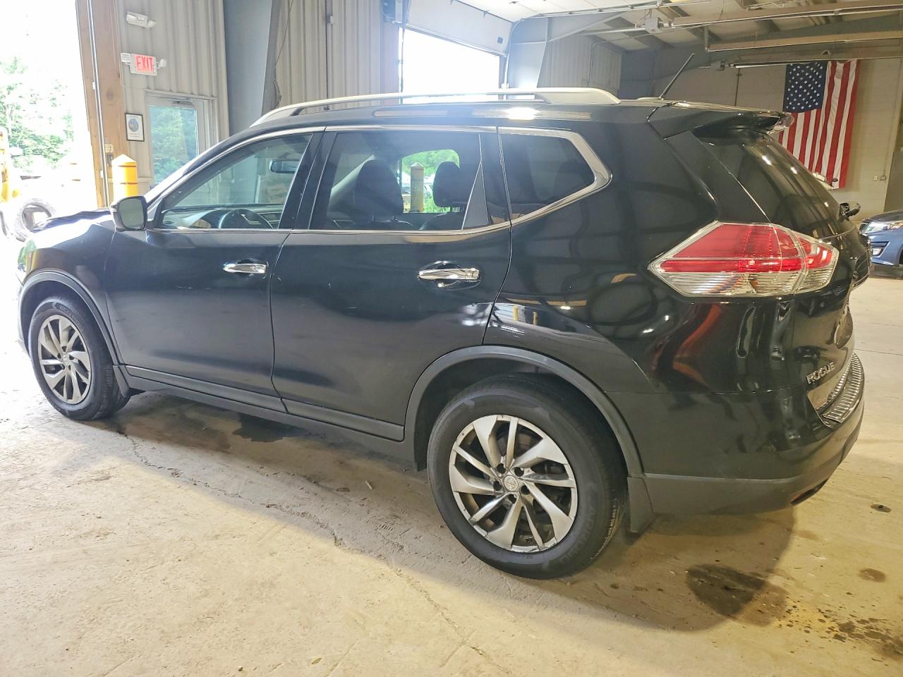 2014 Nissan Rogue Sl Black vin: 5N1AT2MV4EC777070