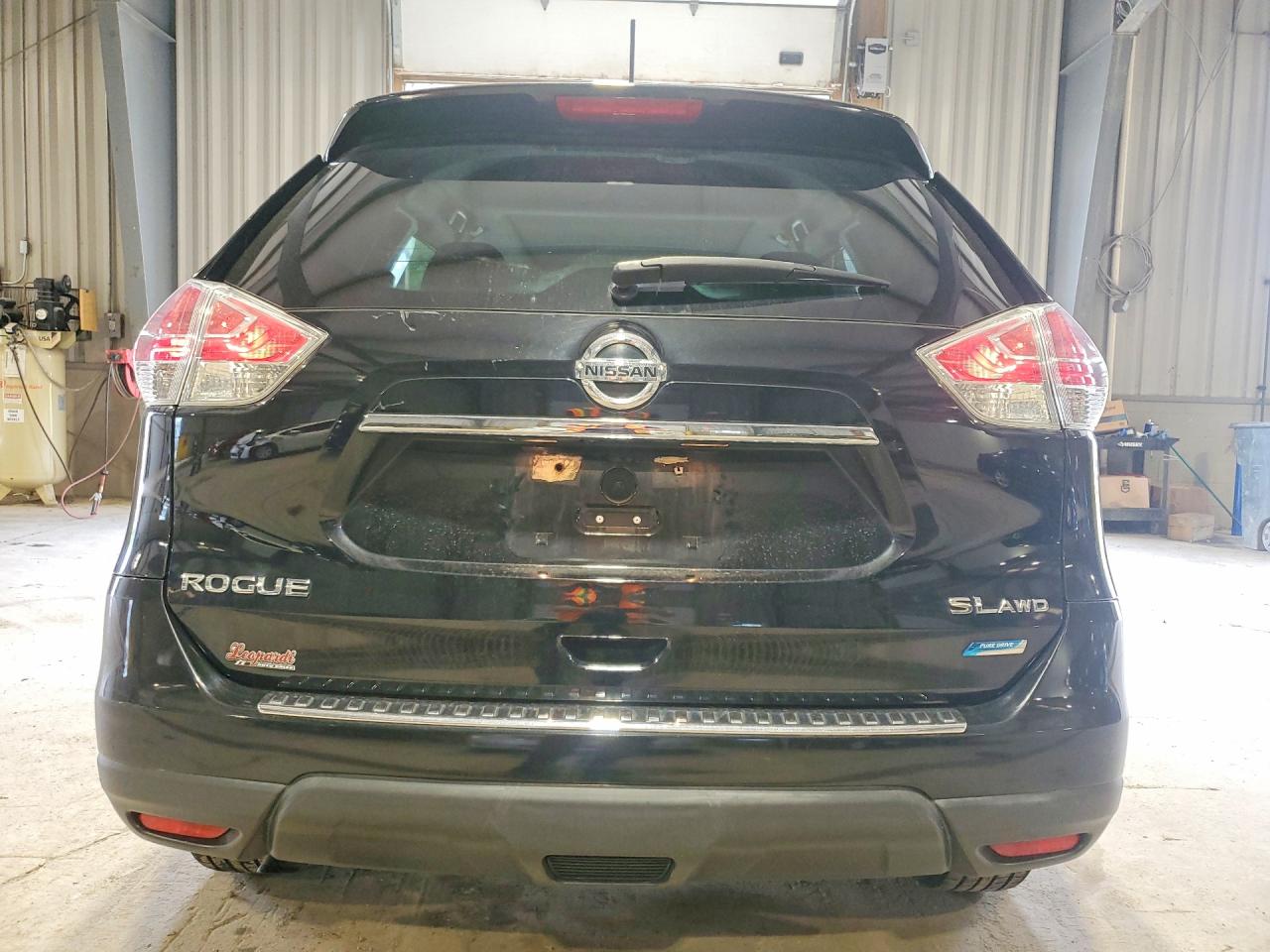 2014 Nissan Rogue Sl Black vin: 5N1AT2MV4EC777070