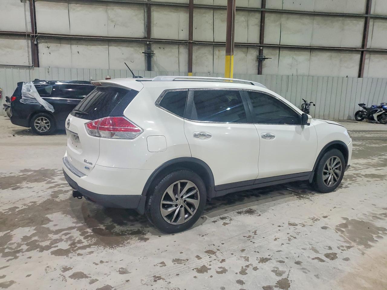 2014 Nissan Rogue Sl White vin: 5N1AT2MV4EC802713
