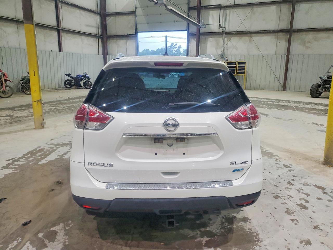2014 Nissan Rogue Sl White vin: 5N1AT2MV4EC802713