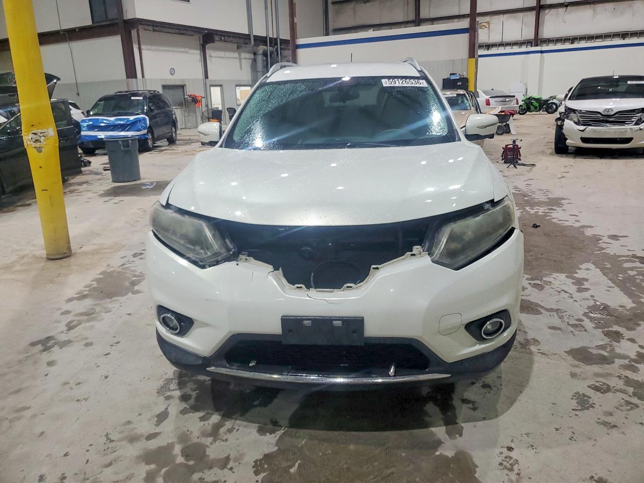 2014 Nissan Rogue Sl White vin: 5N1AT2MV4EC802713