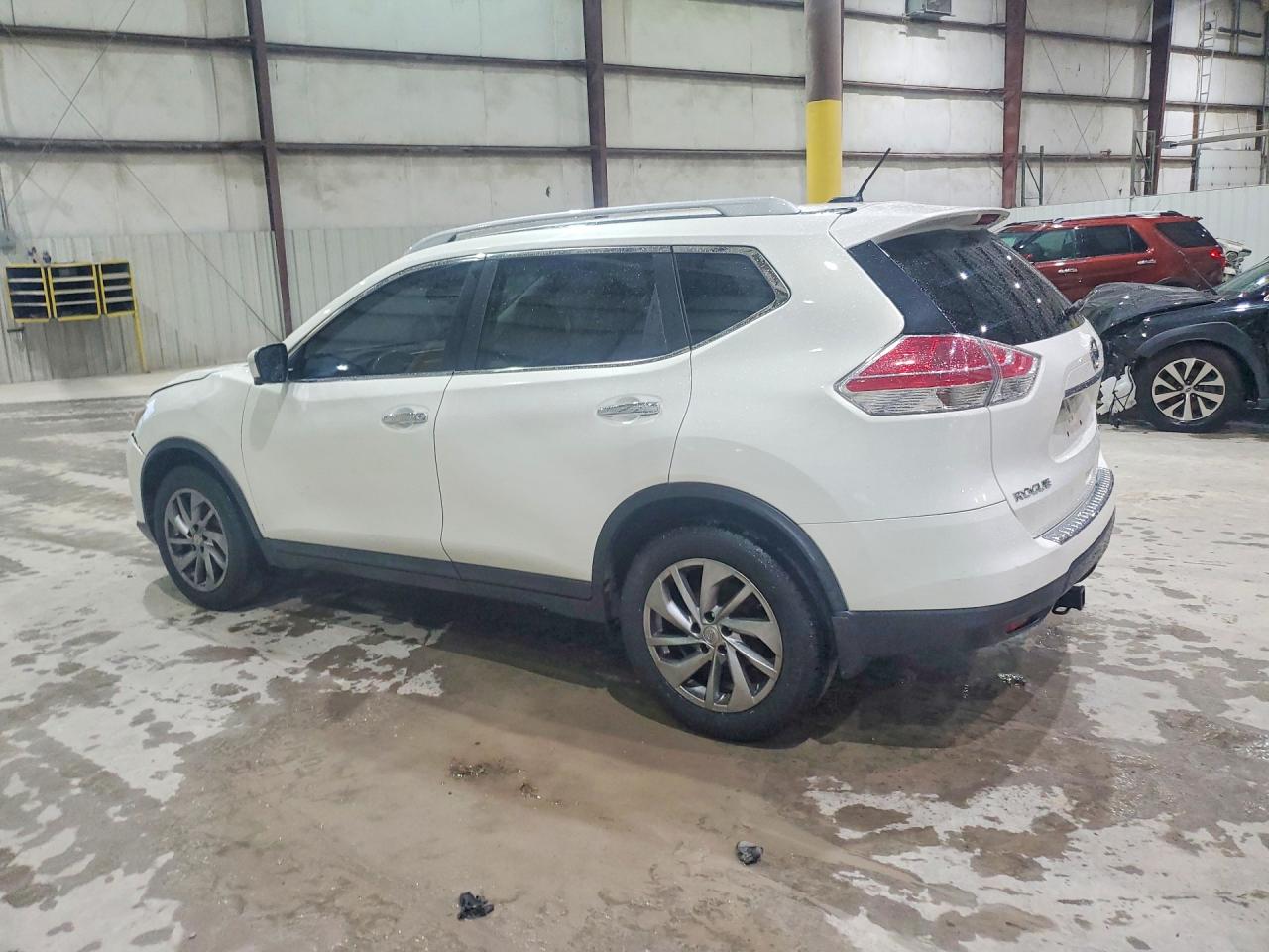 2014 Nissan Rogue Sl White vin: 5N1AT2MV4EC802713