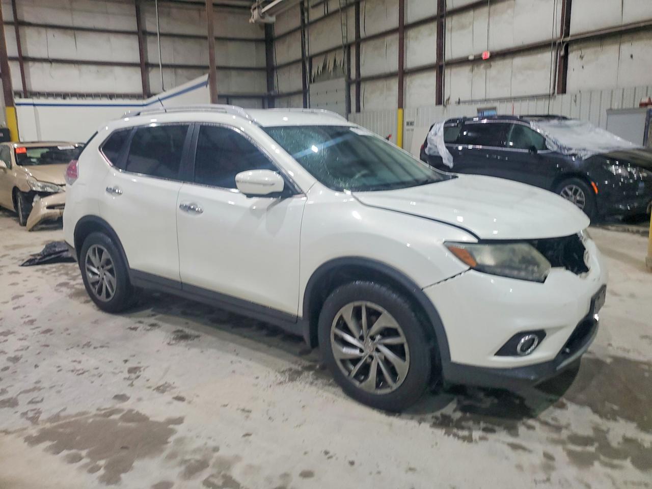 2014 Nissan Rogue Sl White vin: 5N1AT2MV4EC802713