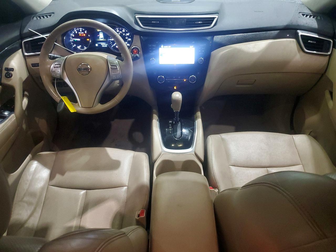 2014 Nissan Rogue Sl White vin: 5N1AT2MV4EC802713