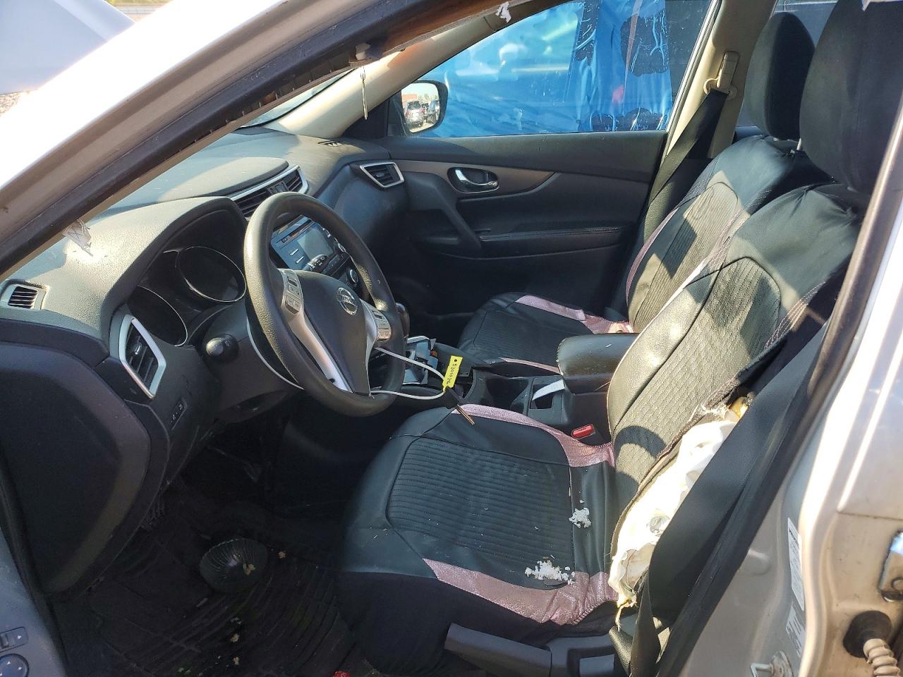 2014 Nissan Rogue S Silver vin: 5N1AT2MV4EC832276