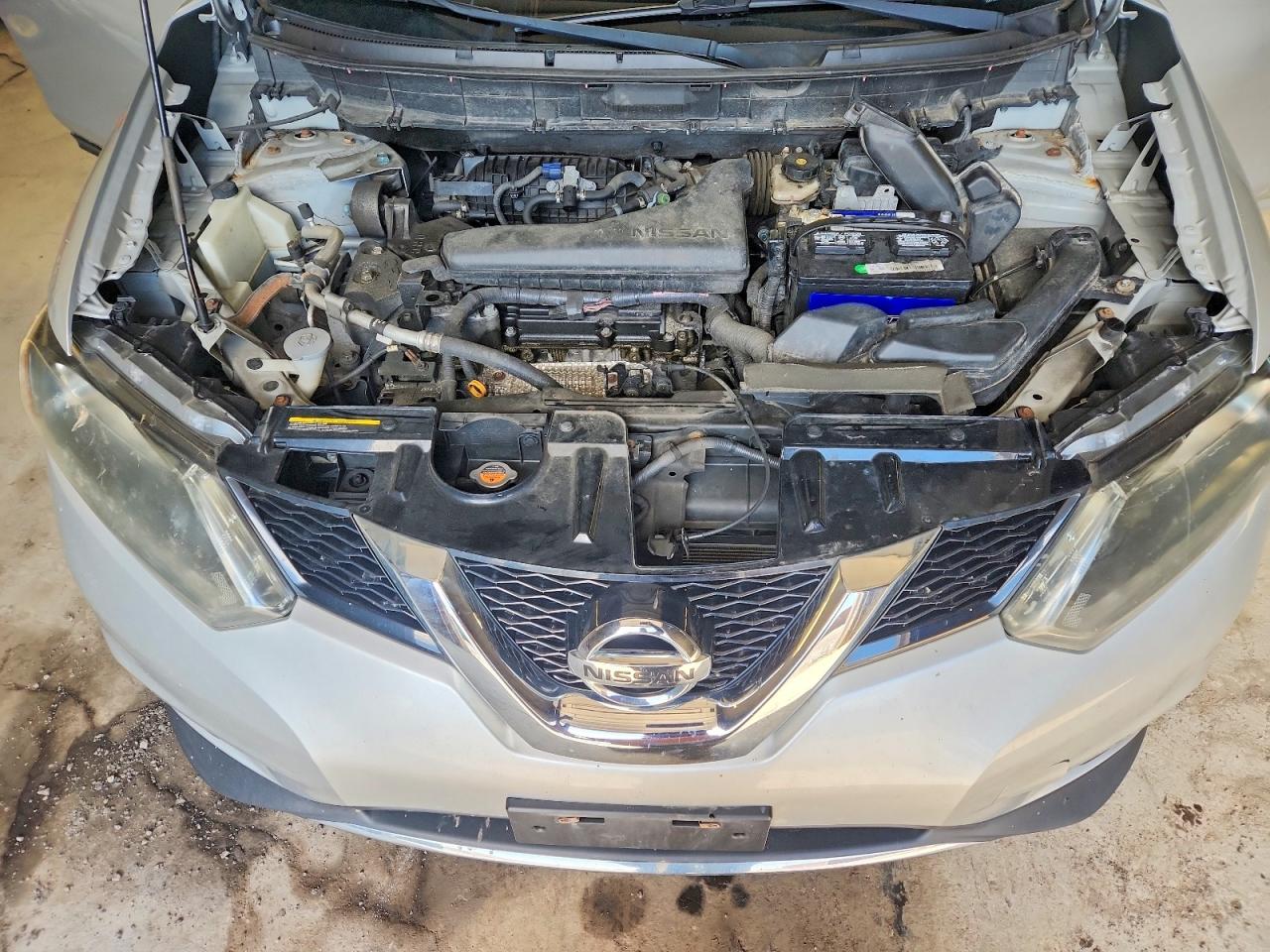 2014 Nissan Rogue S Silver vin: 5N1AT2MV4EC832276