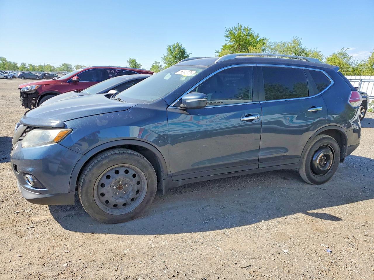 2014 Nissan Rogue S Teal vin: 5N1AT2MV4EC834125