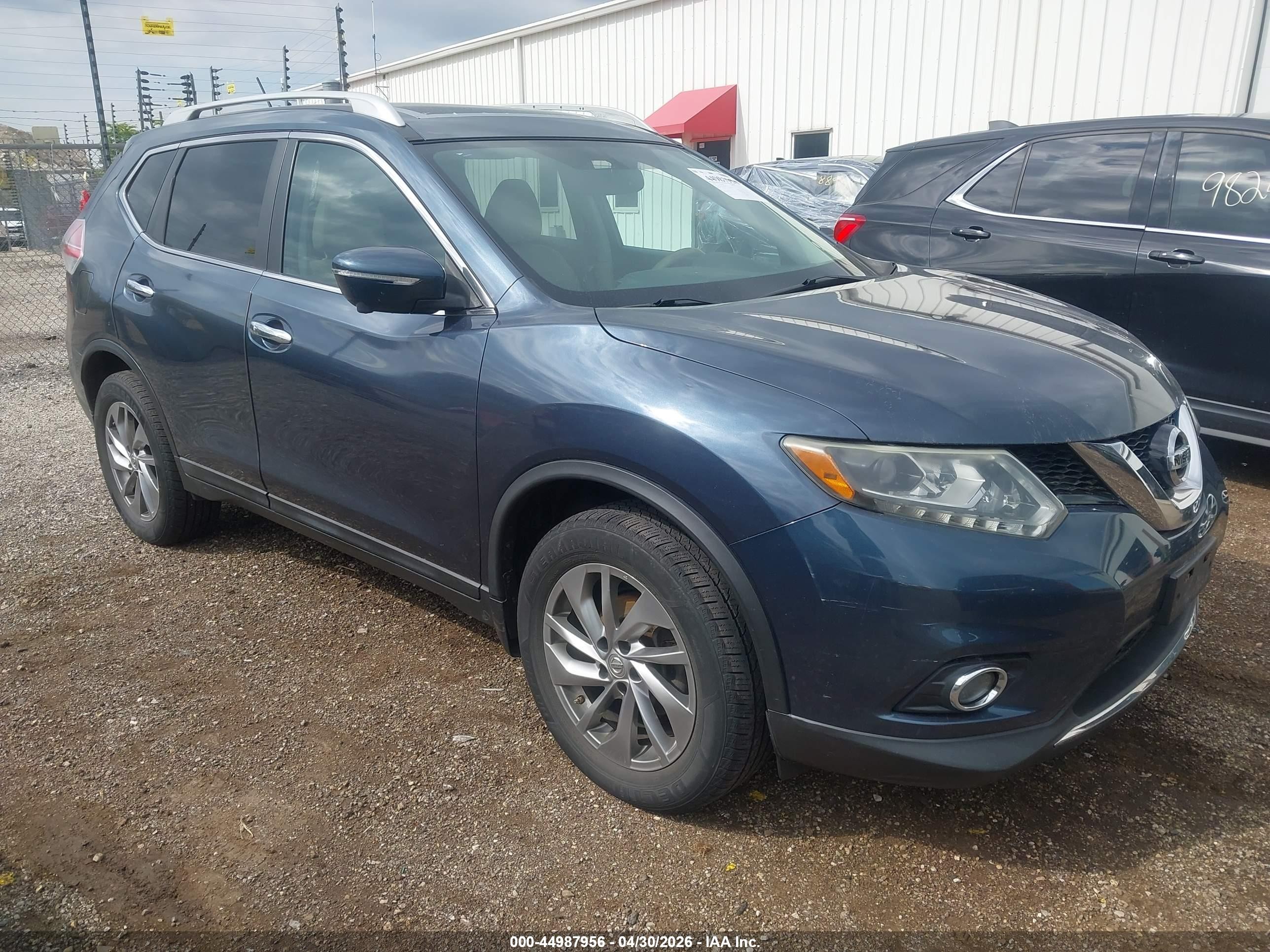 2014 Nissan Rogue S/sl/sv Blue vin: 5N1AT2MV4EC844735