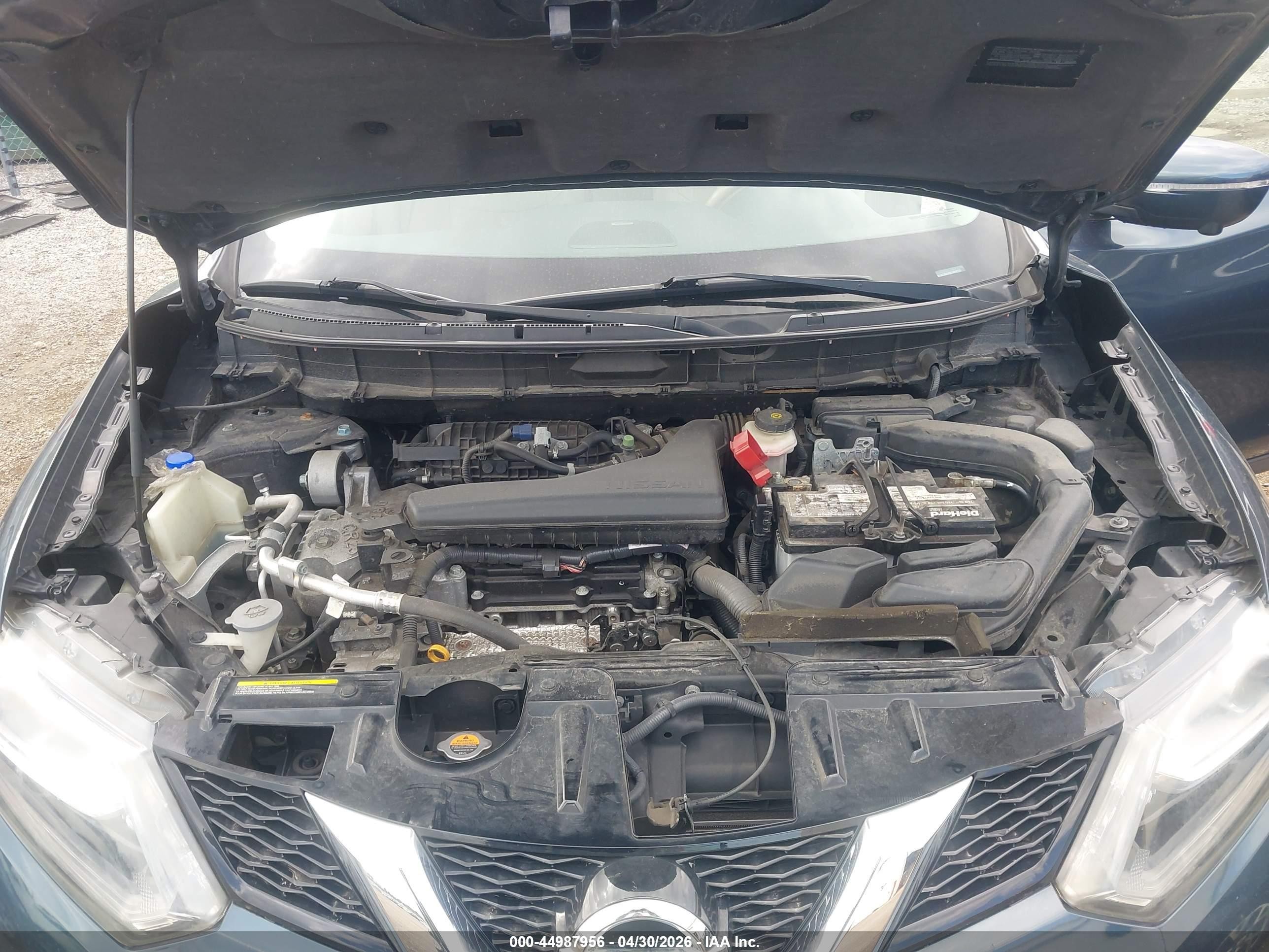 2014 Nissan Rogue S/sl/sv Blue vin: 5N1AT2MV4EC844735