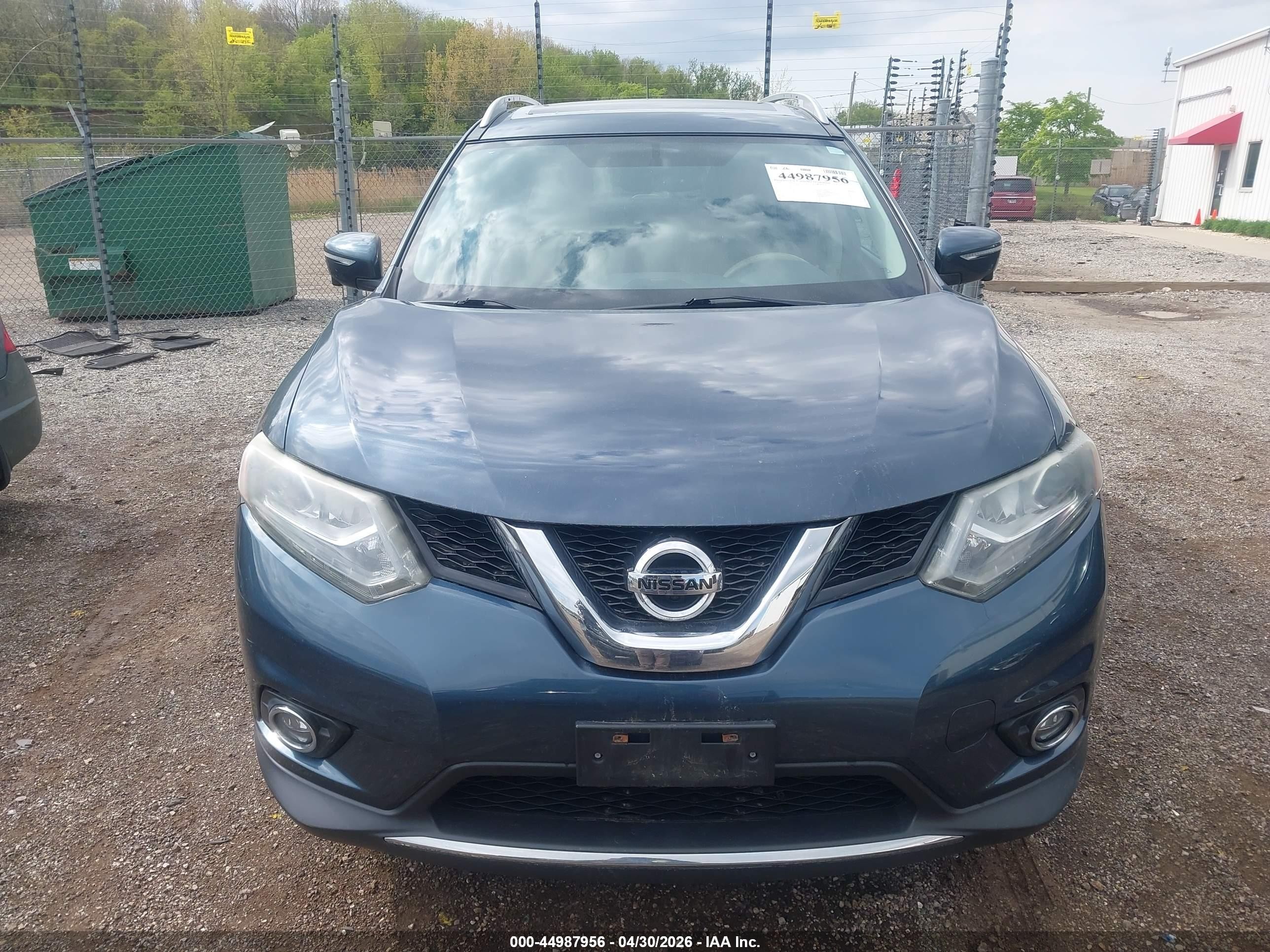 2014 Nissan Rogue S/sl/sv Blue vin: 5N1AT2MV4EC844735