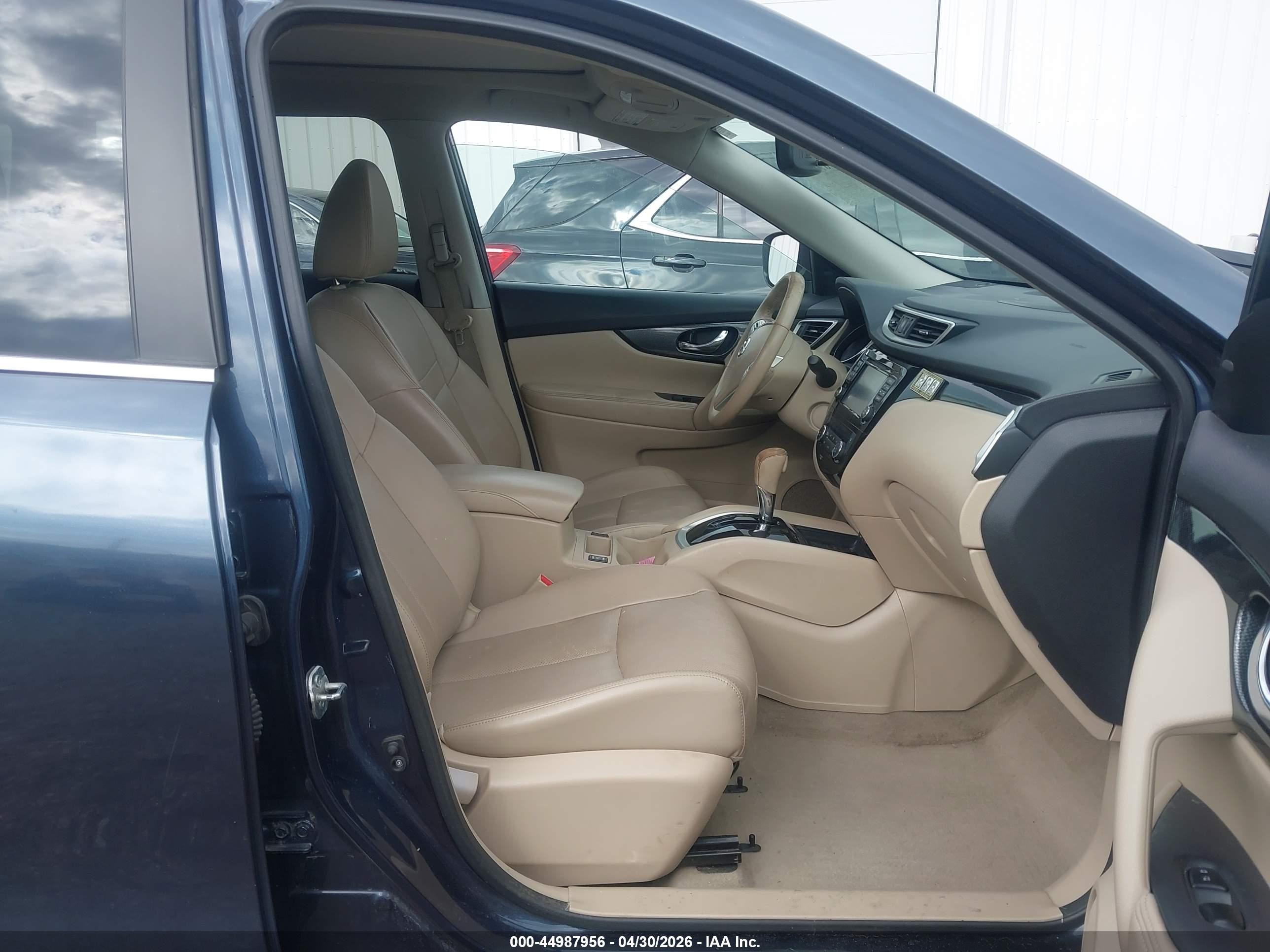 2014 Nissan Rogue S/sl/sv Blue vin: 5N1AT2MV4EC844735