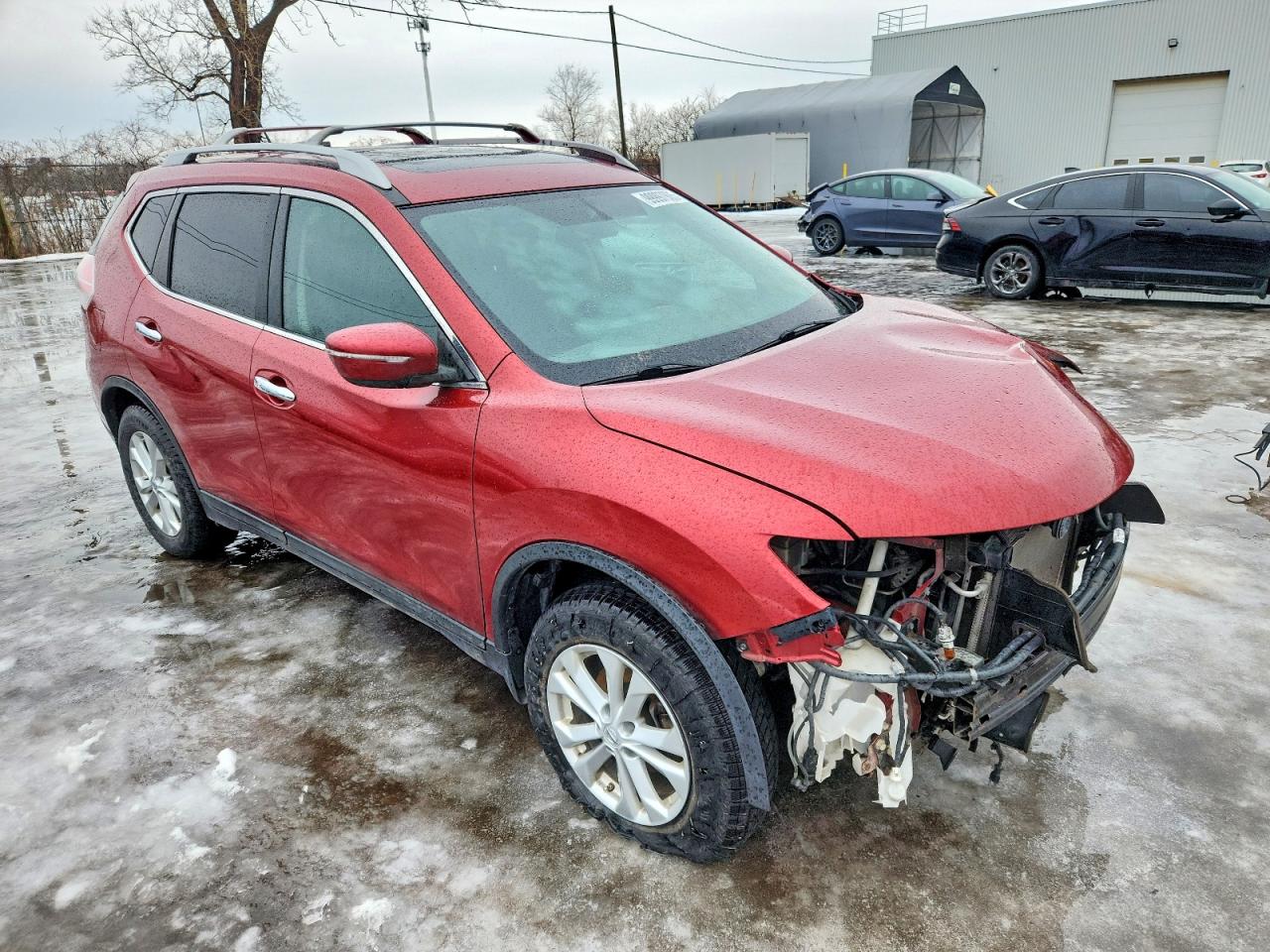 2014 Nissan Rogue Red vin: 5N1AT2MV4EC848476