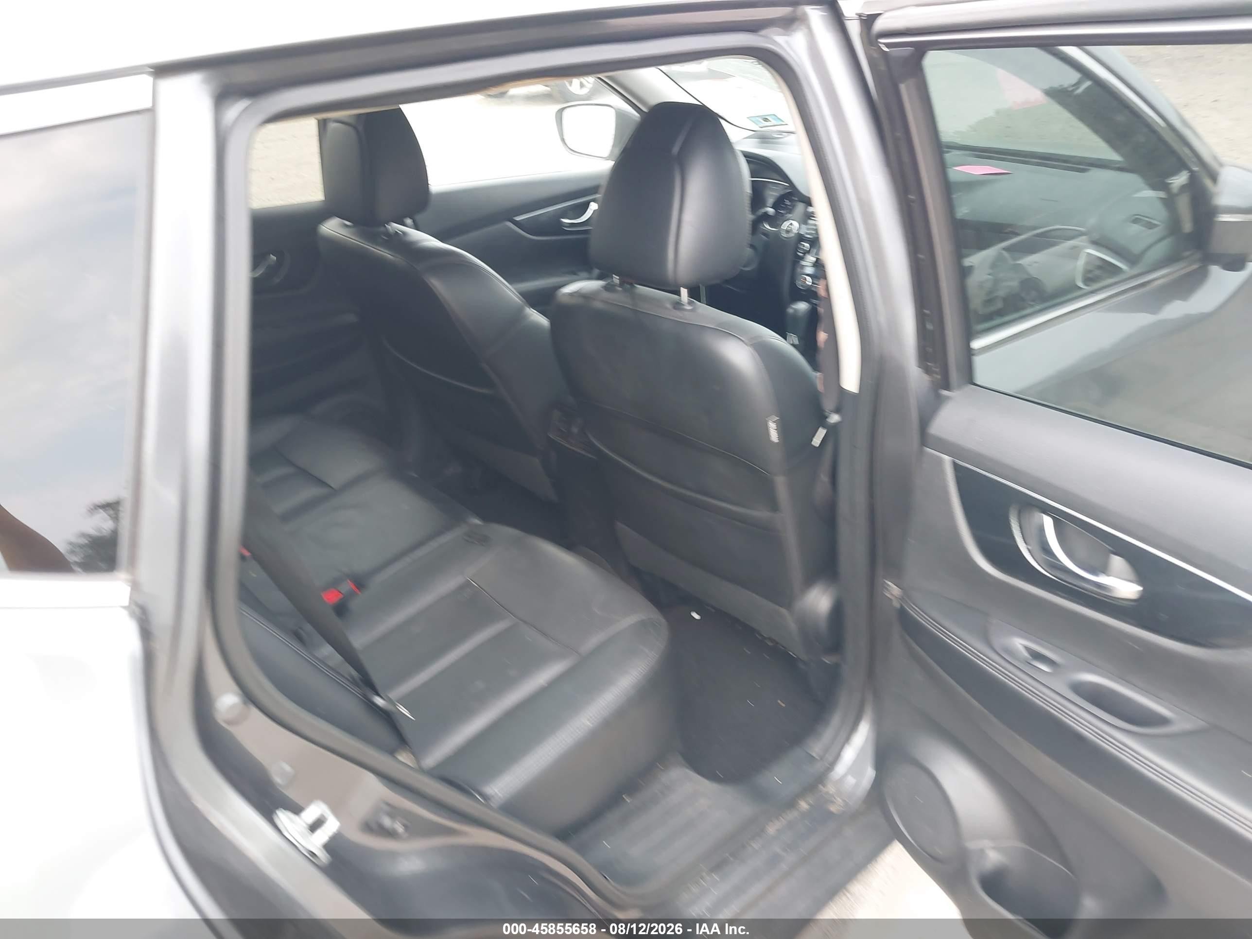 2014 Nissan Rogue Sl Gray vin: 5N1AT2MV4EC856349
