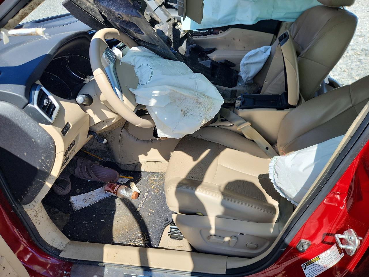 2014 Nissan Rogue Sl Красный vin: 5N1AT2MV4EC868145