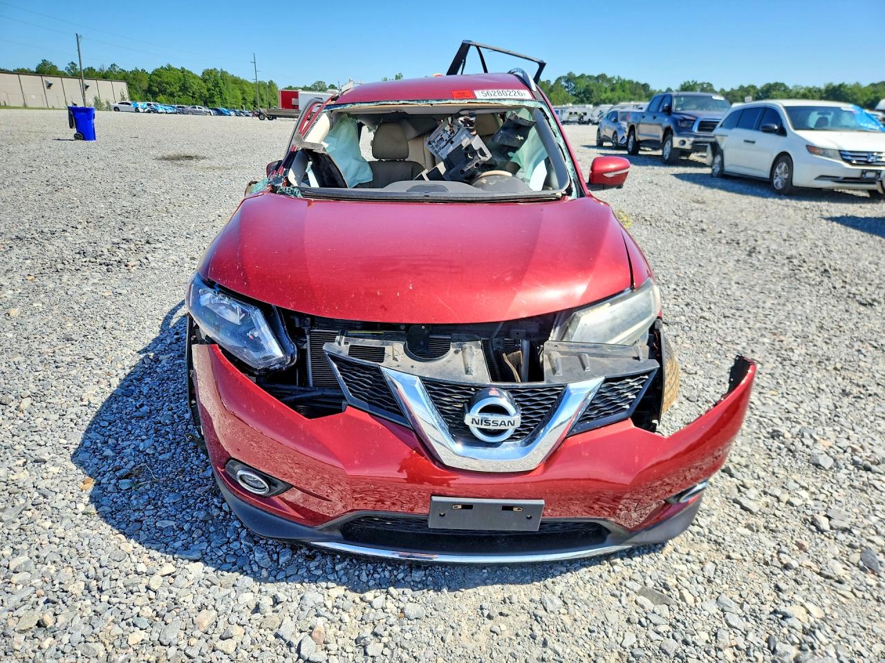 2014 Nissan Rogue Sl Красный vin: 5N1AT2MV4EC868145