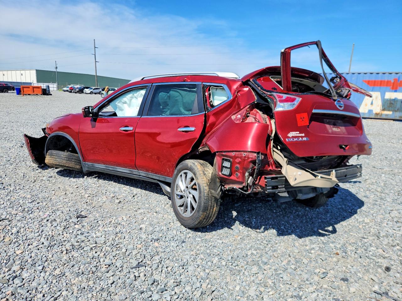 2014 Nissan Rogue Sl Красный vin: 5N1AT2MV4EC868145