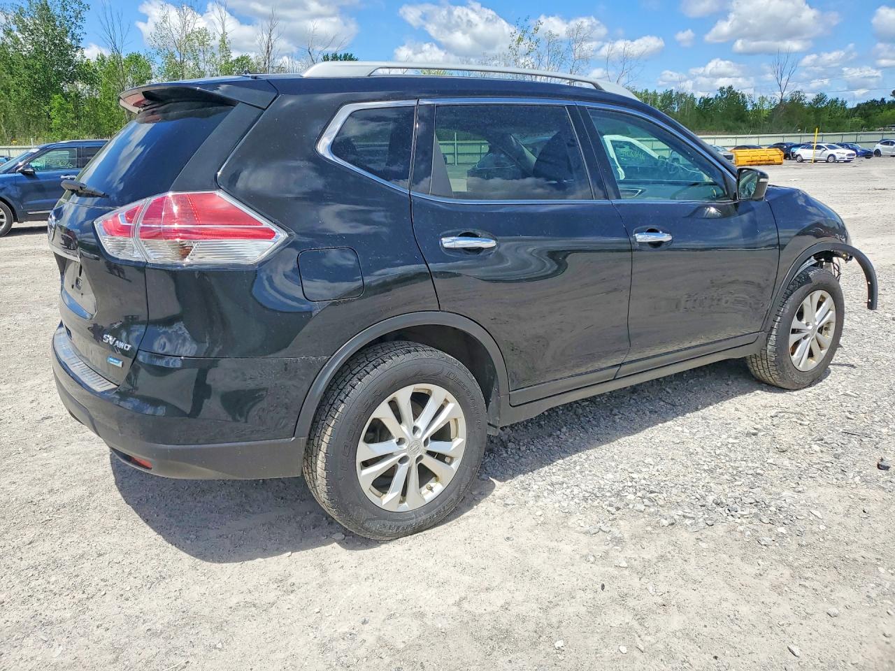 2014 Nissan Rogue Sv Черный vin: 5N1AT2MV4EC870655