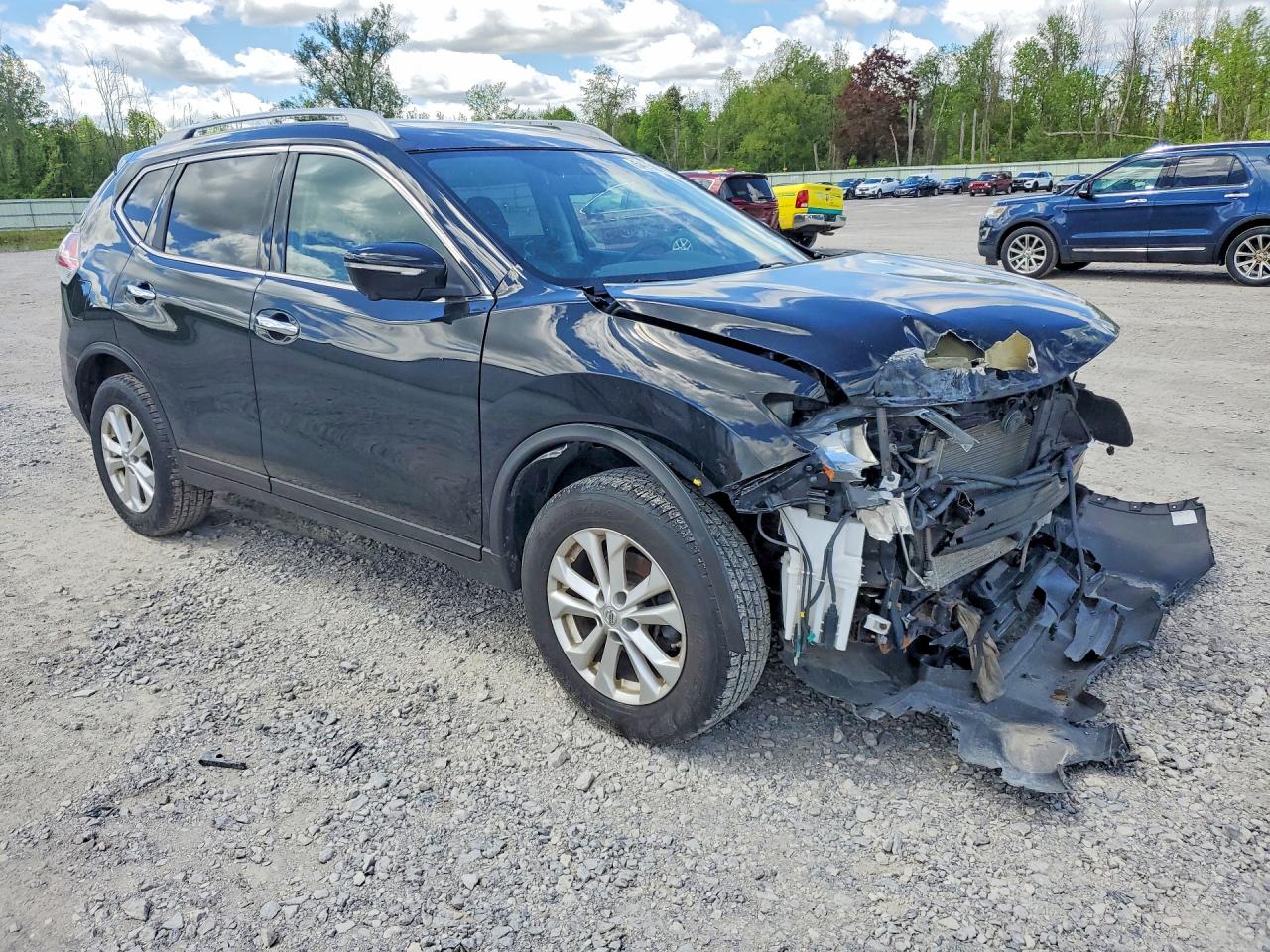 2014 Nissan Rogue Sv Черный vin: 5N1AT2MV4EC870655