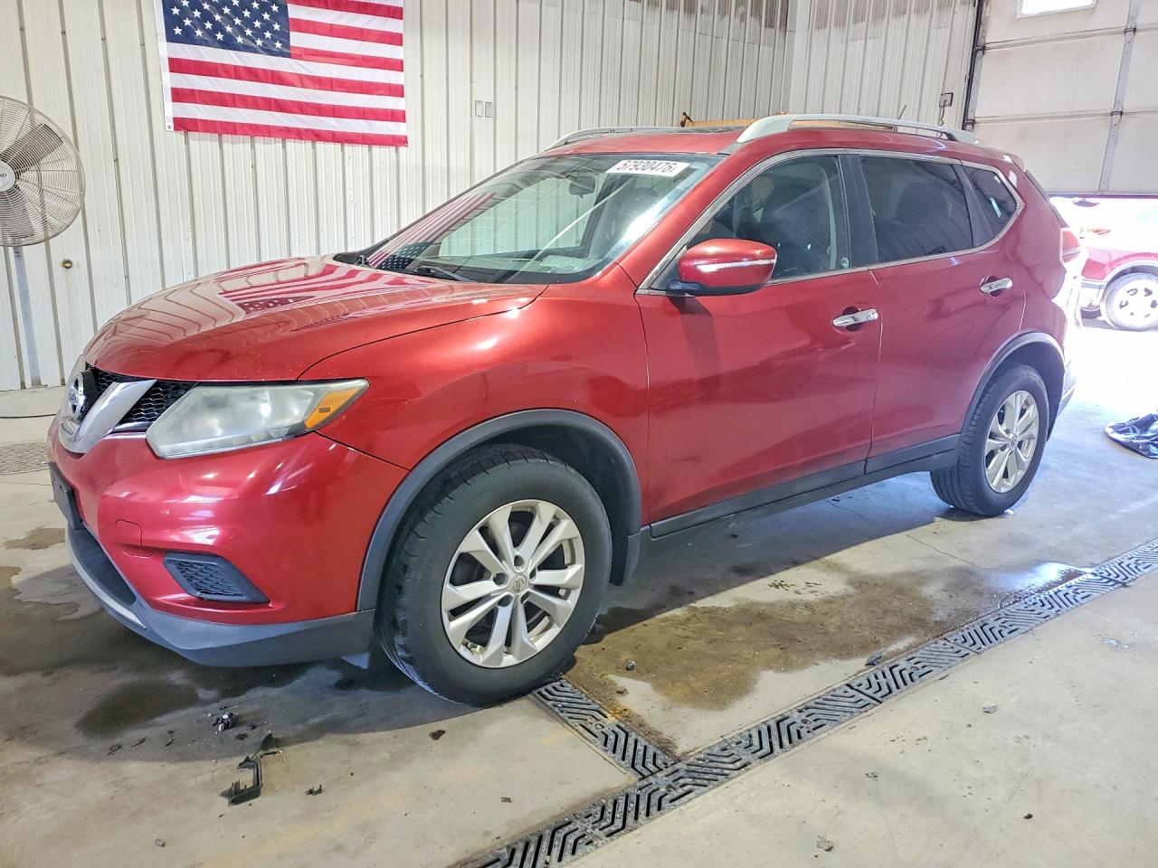 2014 Nissan Rogue Sv Burgundy vin: 5N1AT2MV4EC872664
