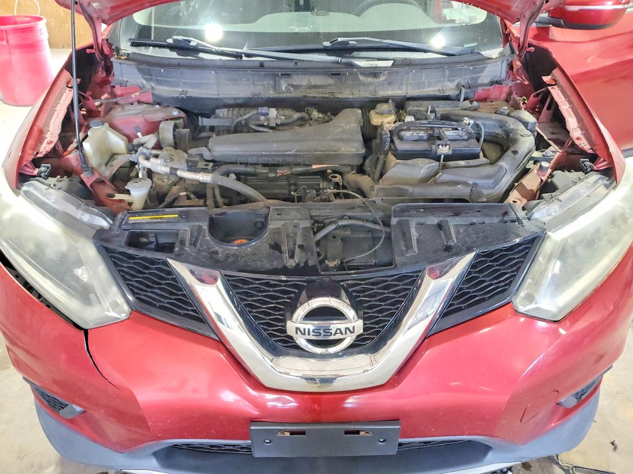 2014 Nissan Rogue Sv Burgundy vin: 5N1AT2MV4EC872664