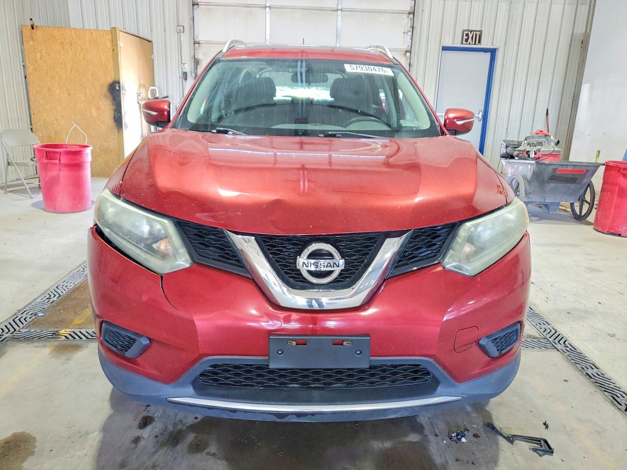 2014 Nissan Rogue Sv Burgundy vin: 5N1AT2MV4EC872664