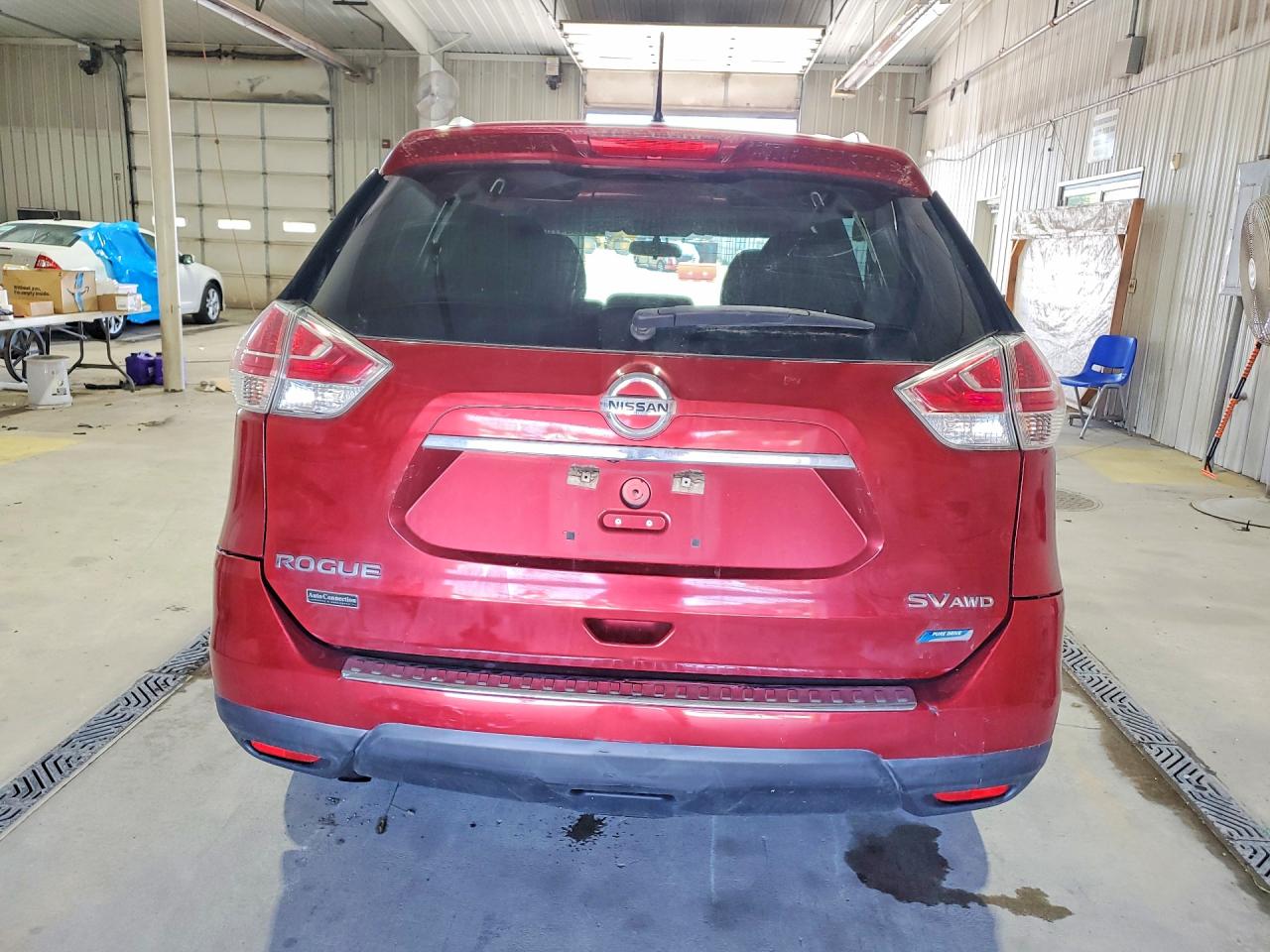 2014 Nissan Rogue Sv Burgundy vin: 5N1AT2MV4EC872664