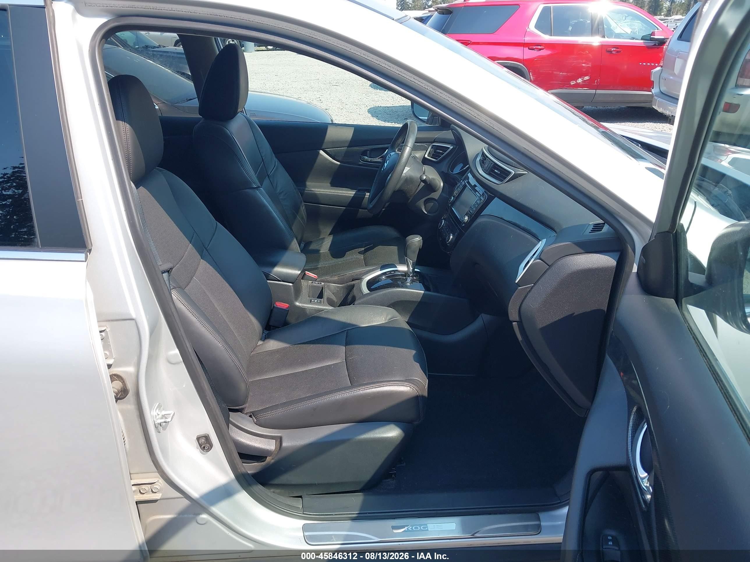 2015 Nissan Rogue Sl Silver vin: 5N1AT2MV4FC758634
