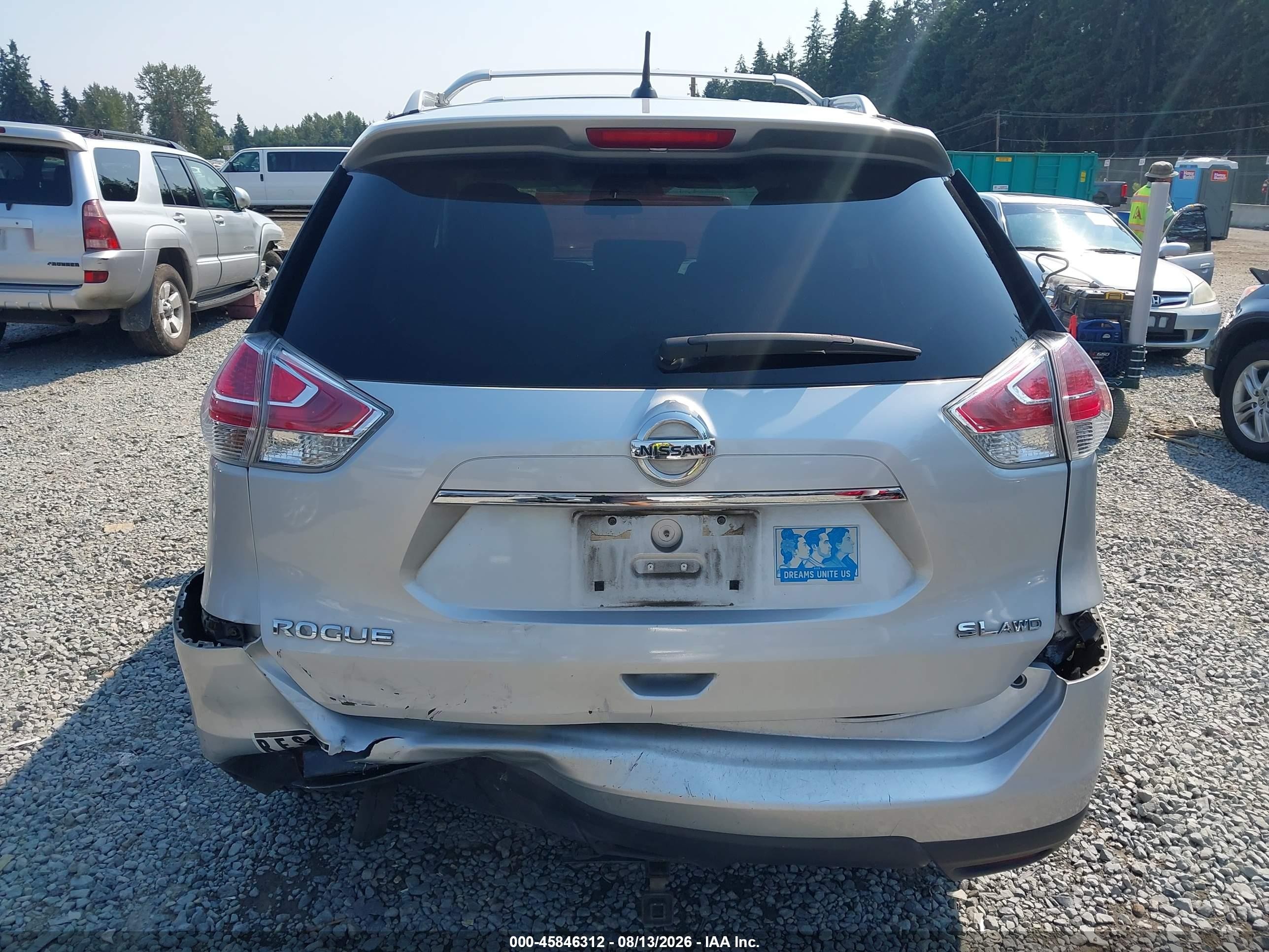 2015 Nissan Rogue Sl Silver vin: 5N1AT2MV4FC758634