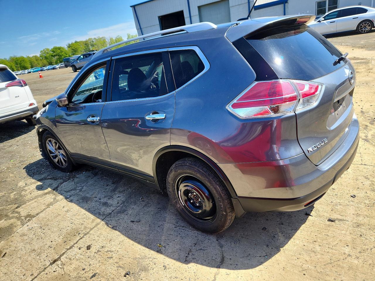 2015 Nissan Rogue Sl Gray vin: 5N1AT2MV4FC766796