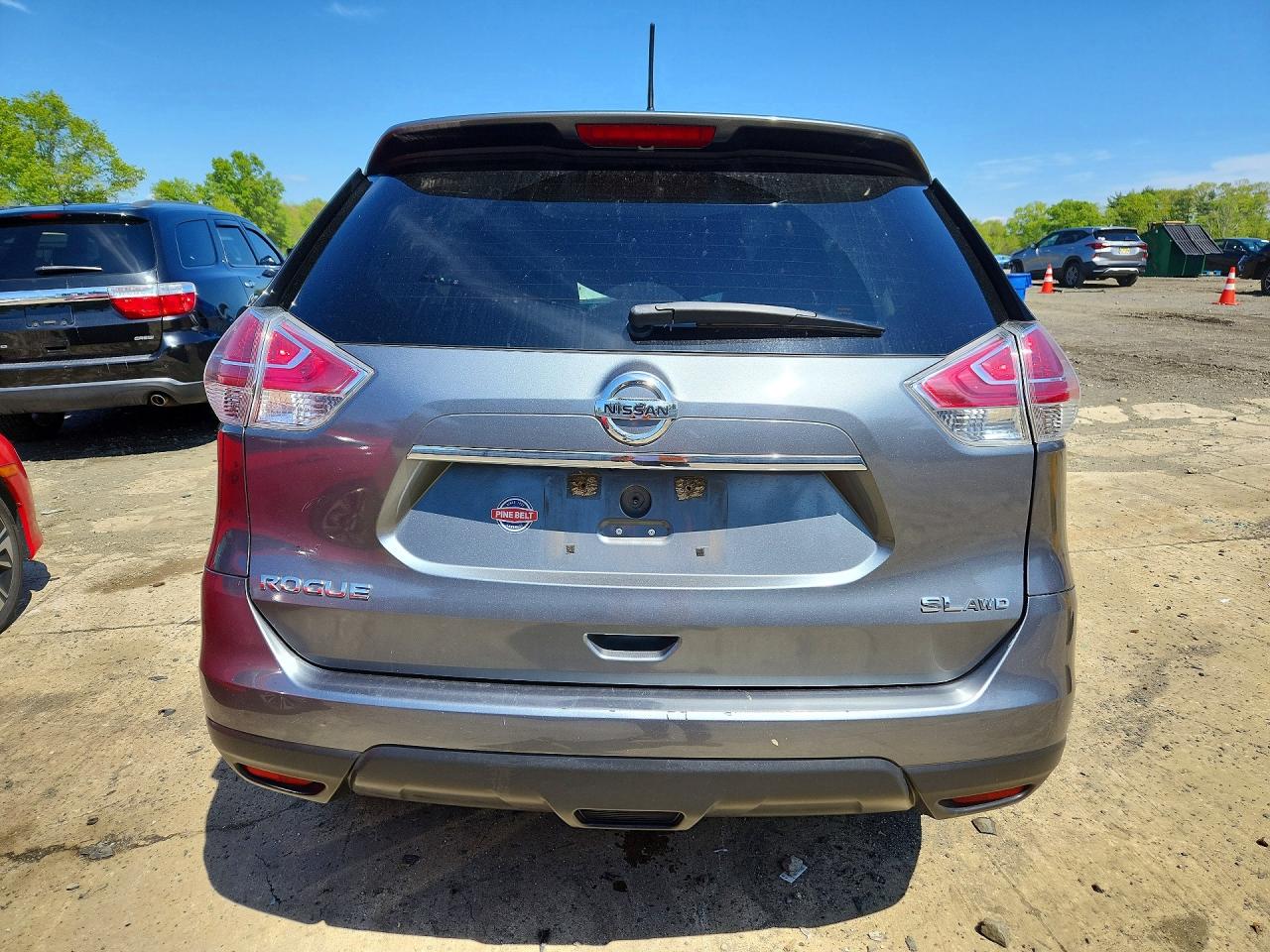 2015 Nissan Rogue Sl Gray vin: 5N1AT2MV4FC766796