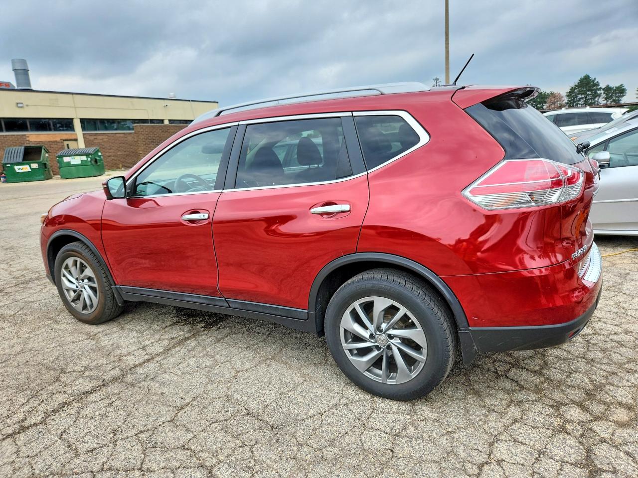 2015 Nissan Rogue Sl Red vin: 5N1AT2MV4FC779855