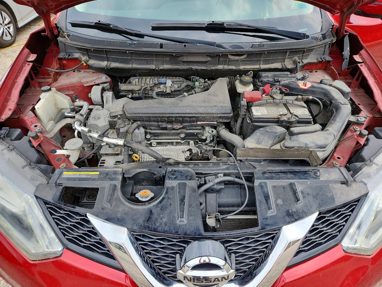 2015 Nissan Rogue Sl Red vin: 5N1AT2MV4FC779855