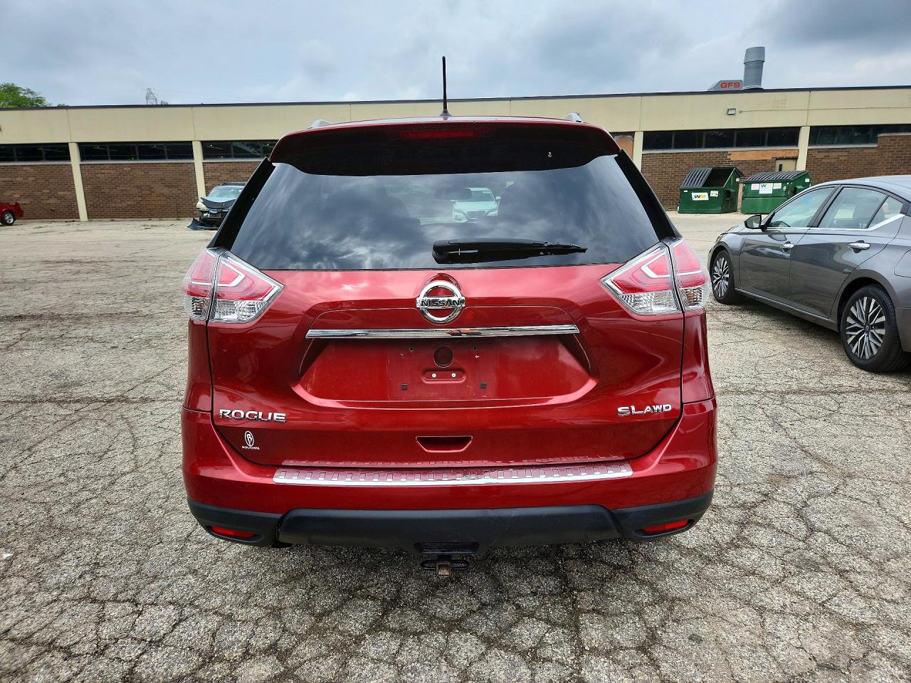 2015 Nissan Rogue Sl Red vin: 5N1AT2MV4FC779855