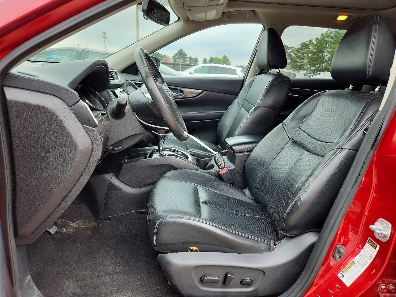 2015 Nissan Rogue Sl Red vin: 5N1AT2MV4FC779855