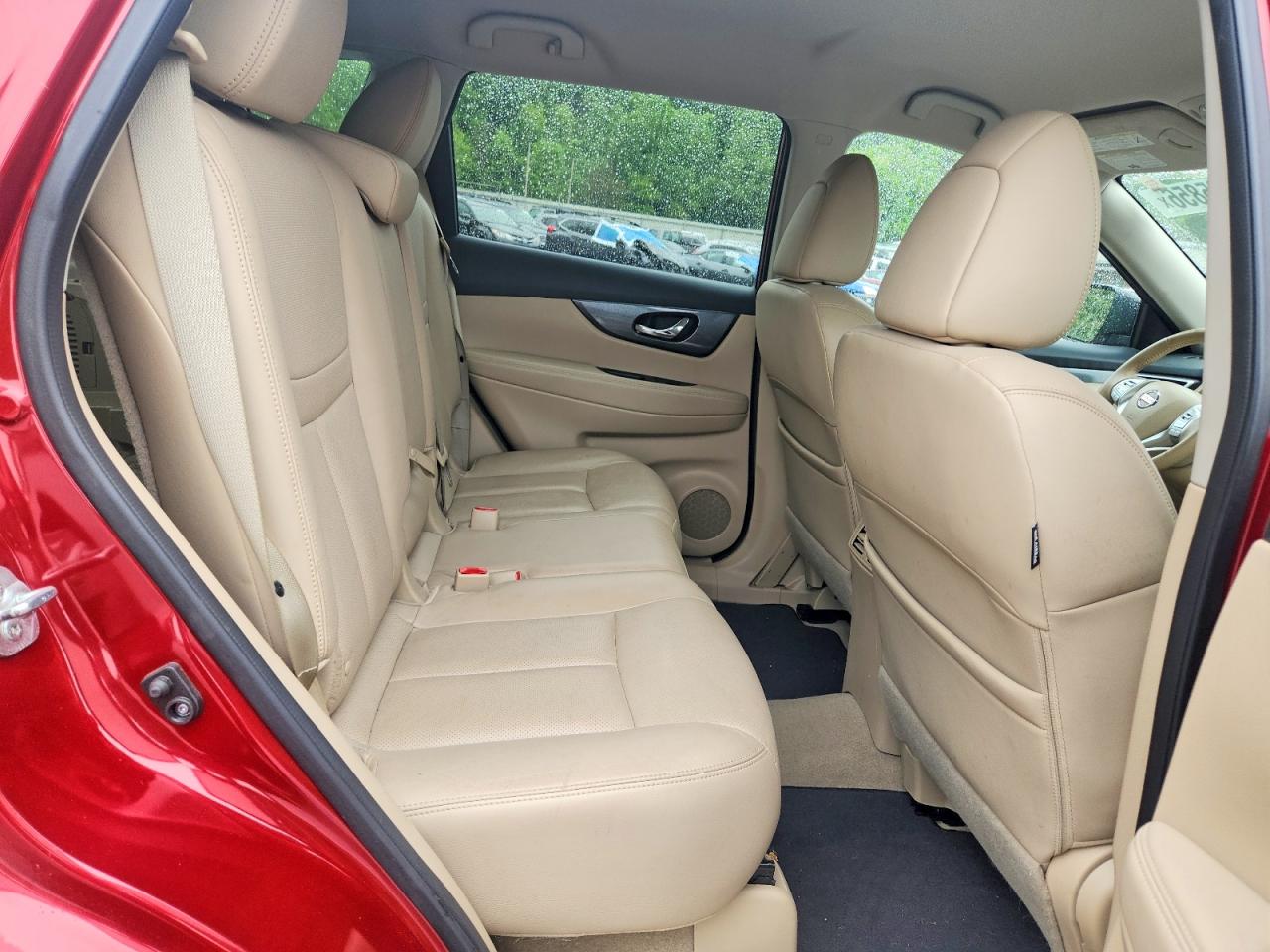 2015 Nissan Rogue Sl Red vin: 5N1AT2MV4FC782013