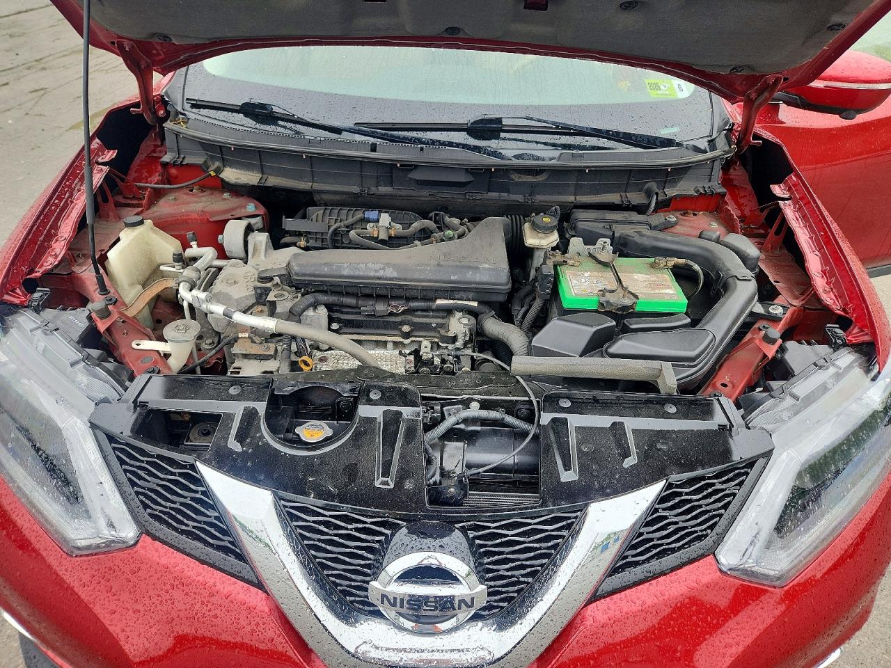 2015 Nissan Rogue Sl Red vin: 5N1AT2MV4FC782013