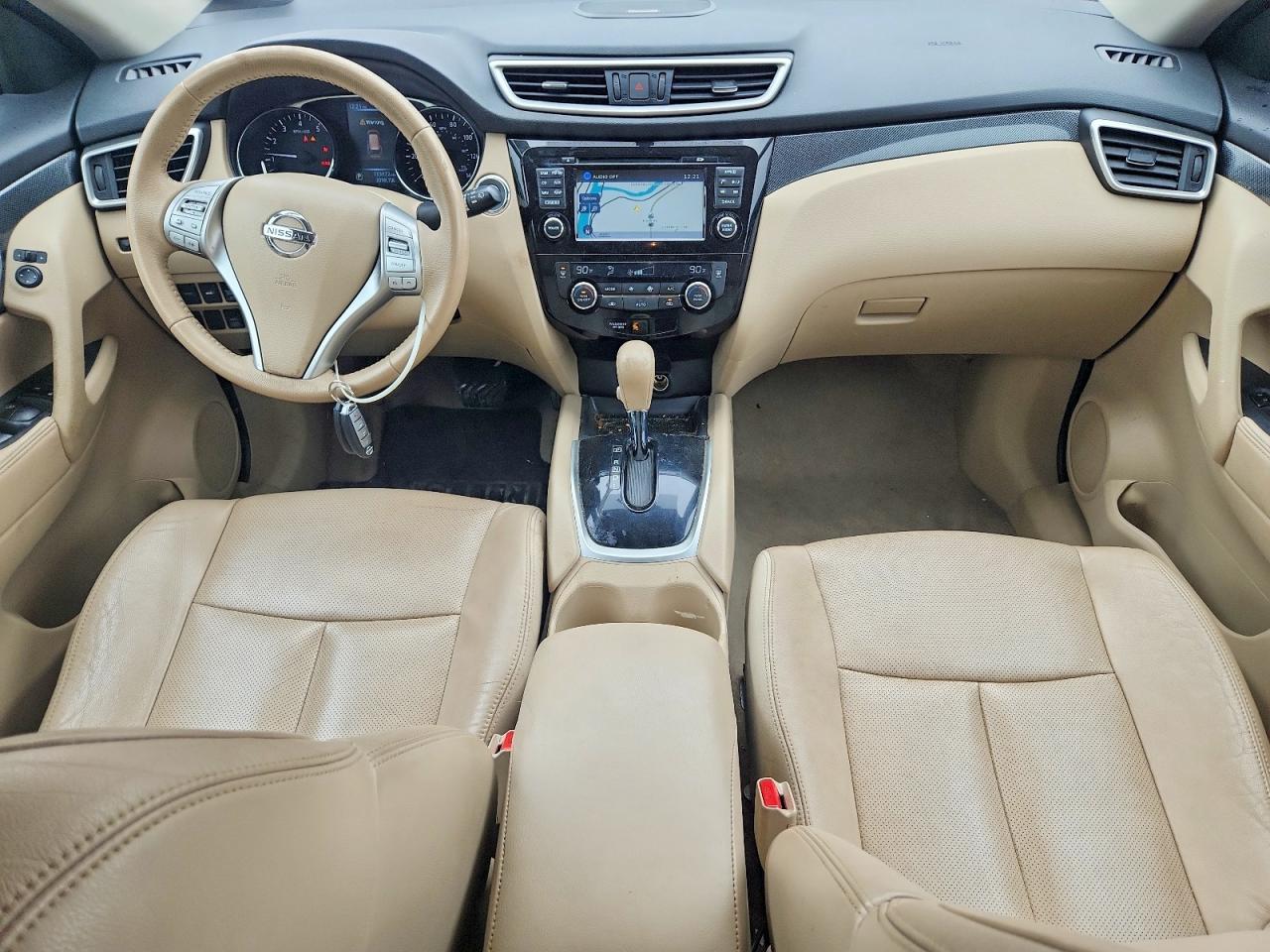 2015 Nissan Rogue Sl Red vin: 5N1AT2MV4FC782013