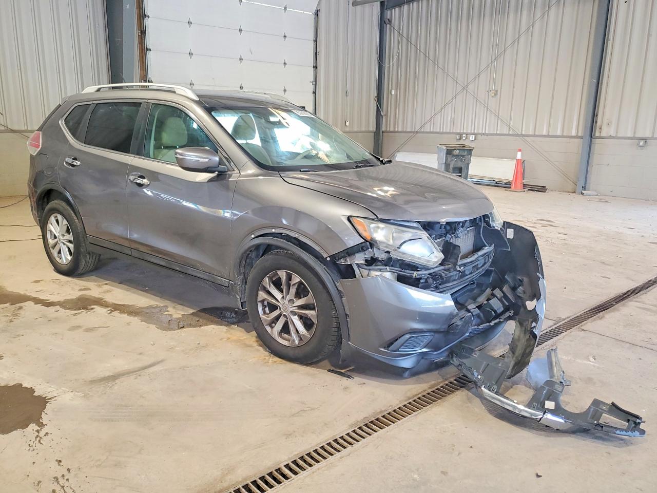 2015 Nissan Rogue Sv Silver vin: 5N1AT2MV4FC787793