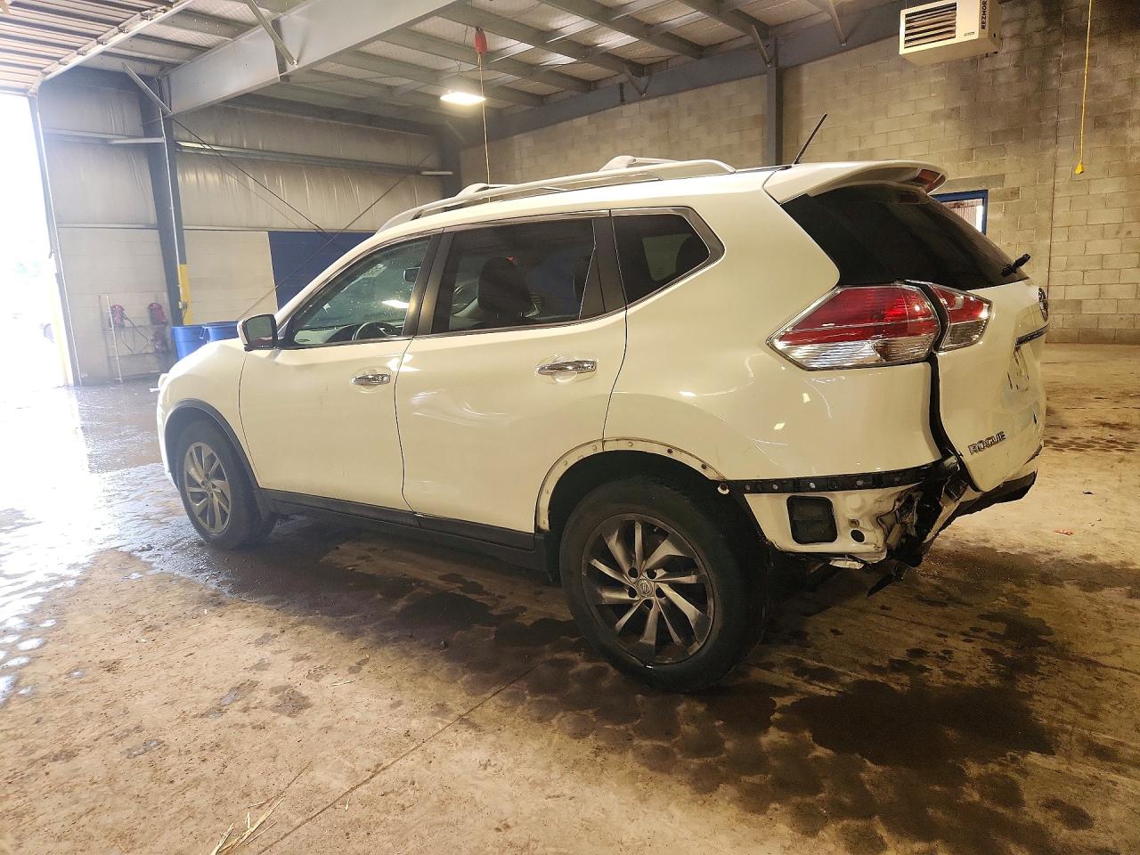 2015 Nissan Rogue Sl White vin: 5N1AT2MV4FC802177