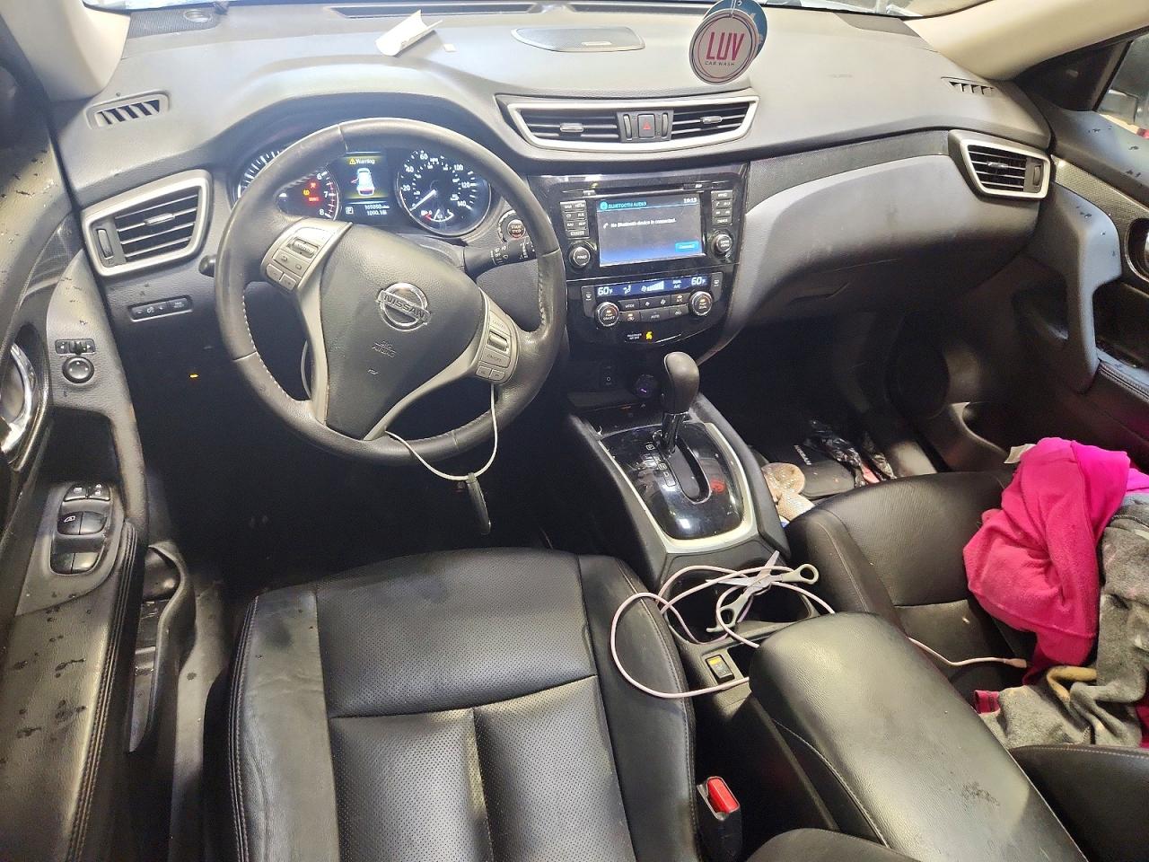 2015 Nissan Rogue Sl White vin: 5N1AT2MV4FC802177