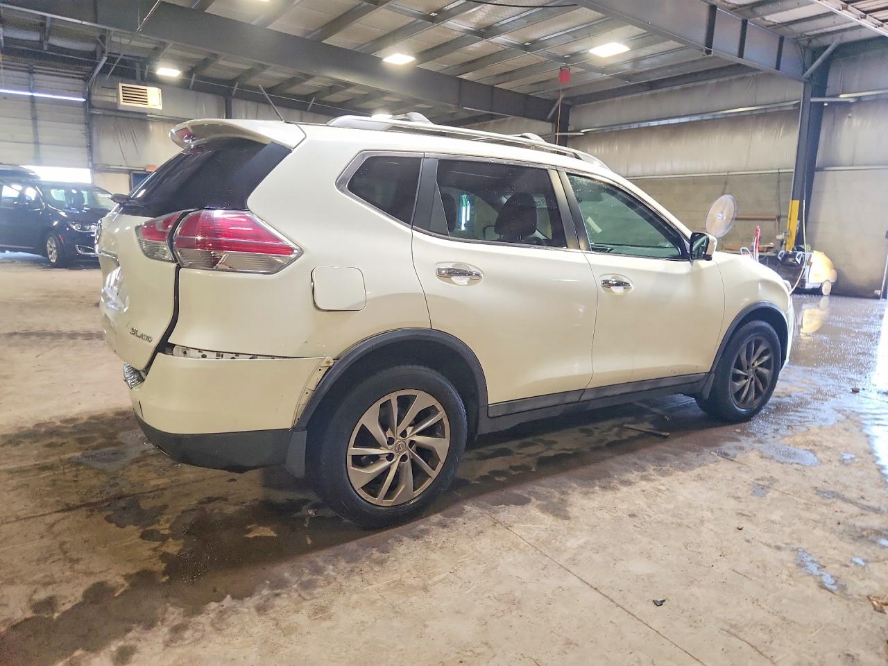 2015 Nissan Rogue Sl White vin: 5N1AT2MV4FC802177