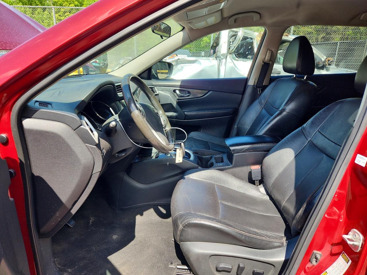 2015 Nissan Rogue Sl Red vin: 5N1AT2MV4FC809386