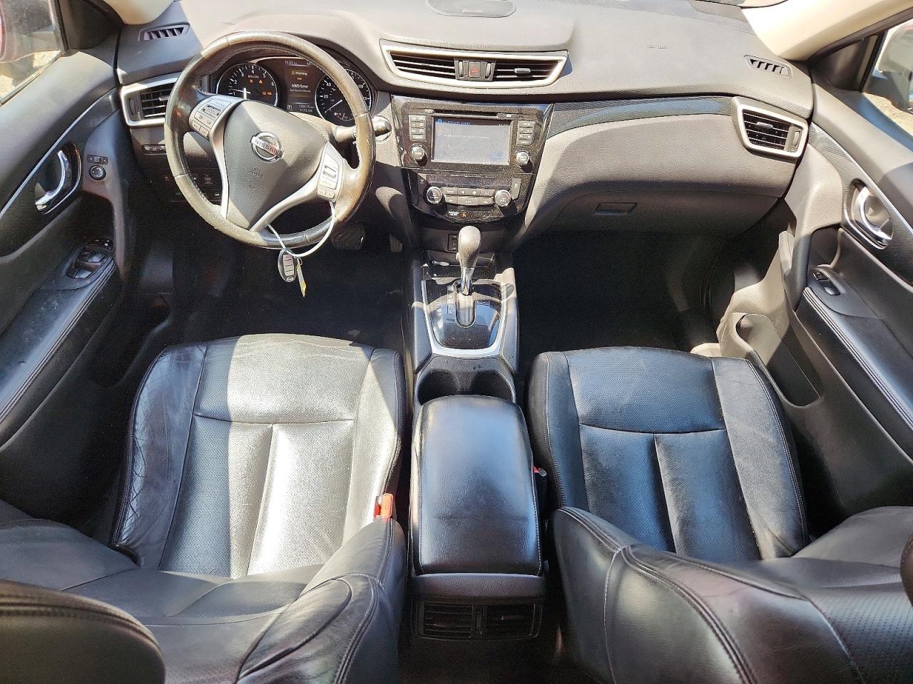 2015 Nissan Rogue Sl Red vin: 5N1AT2MV4FC809386