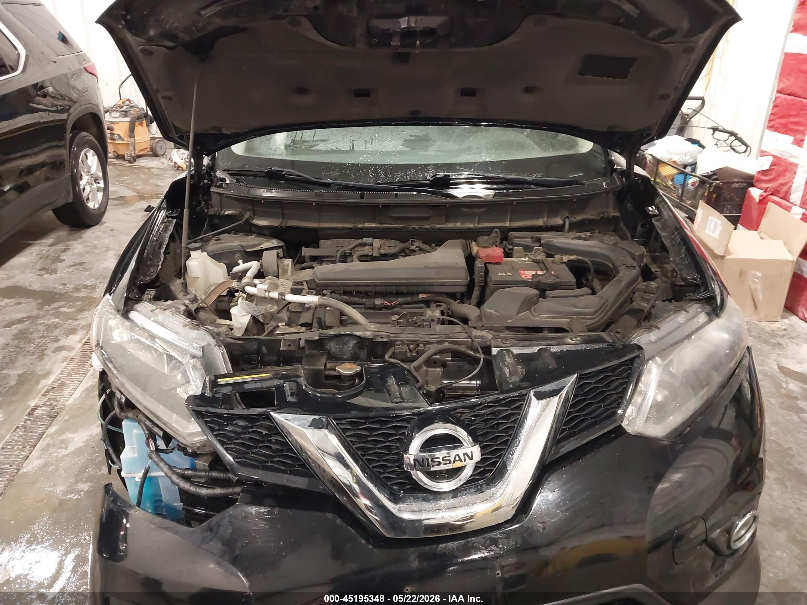 2015 Nissan Rogue Sv Black vin: 5N1AT2MV4FC817939