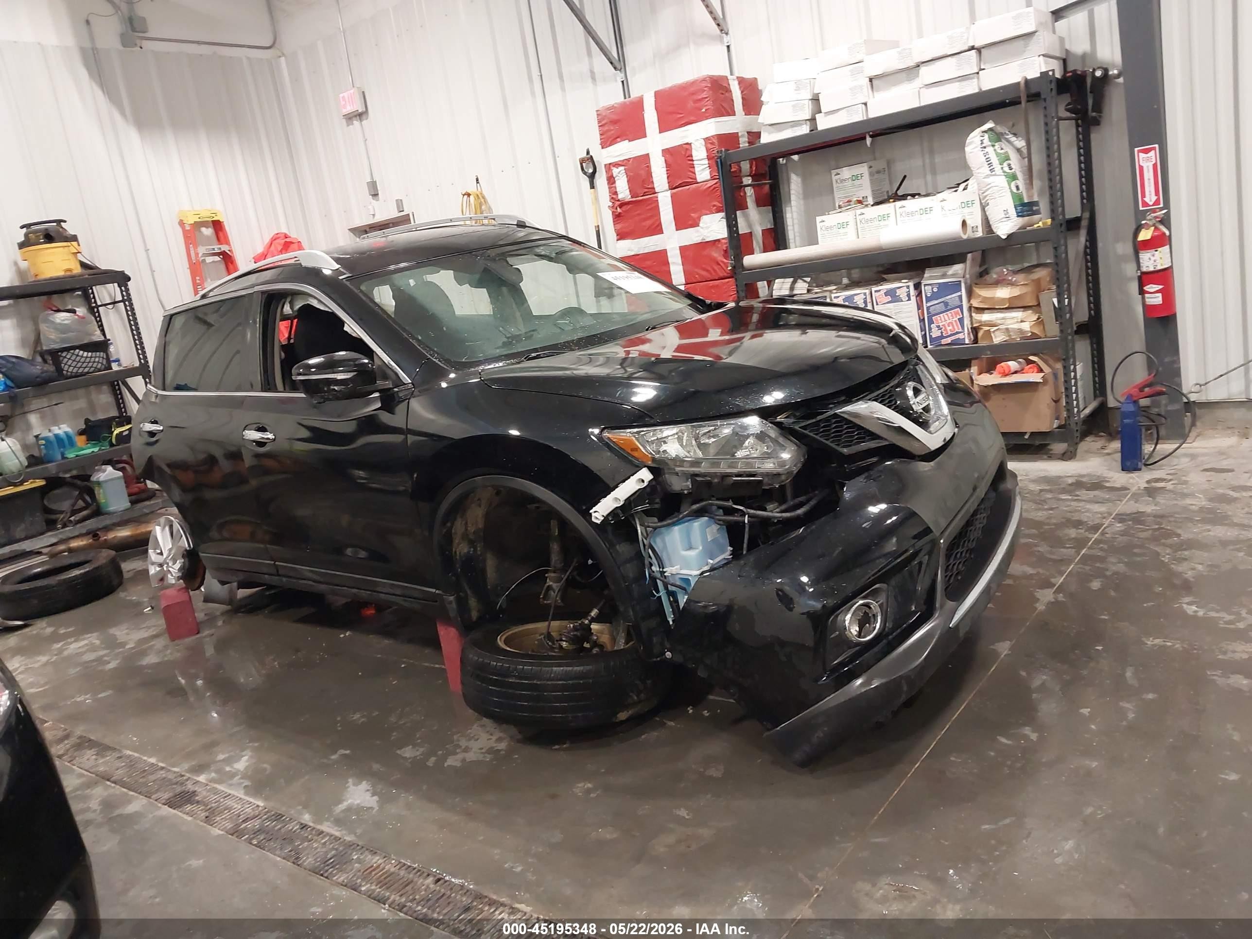 2015 Nissan Rogue Sv Black vin: 5N1AT2MV4FC817939