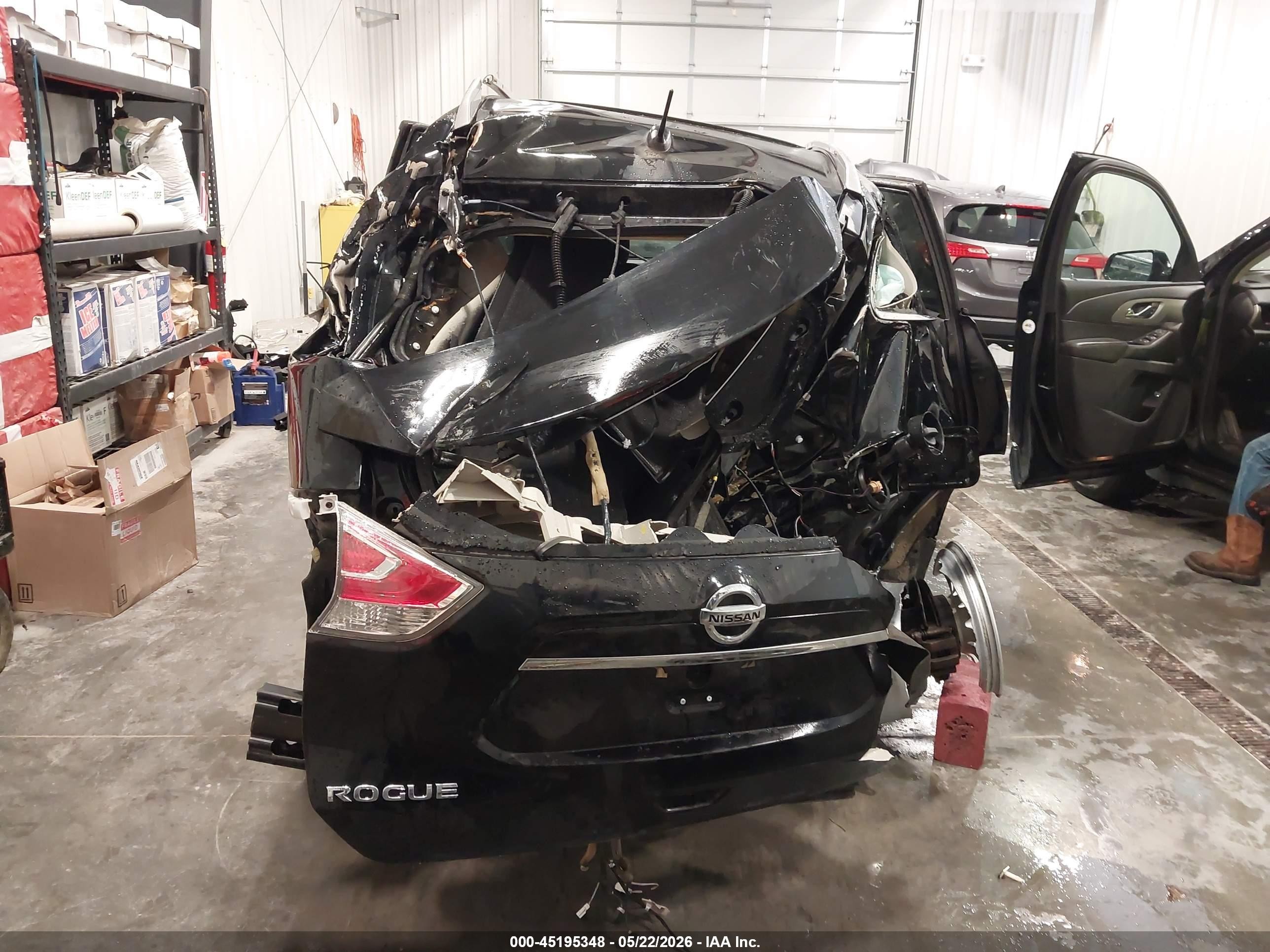 2015 Nissan Rogue Sv Black vin: 5N1AT2MV4FC817939