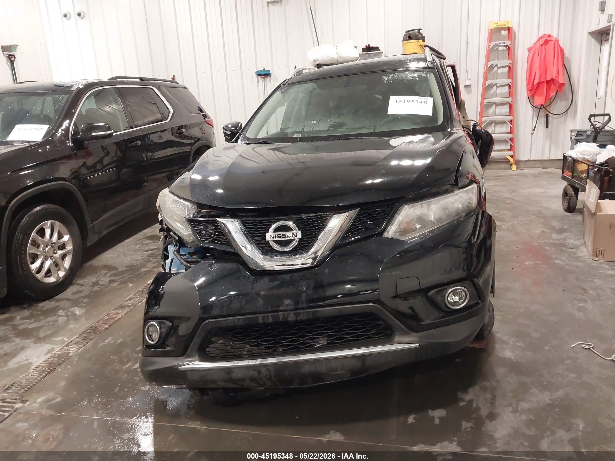 2015 Nissan Rogue Sv Black vin: 5N1AT2MV4FC817939