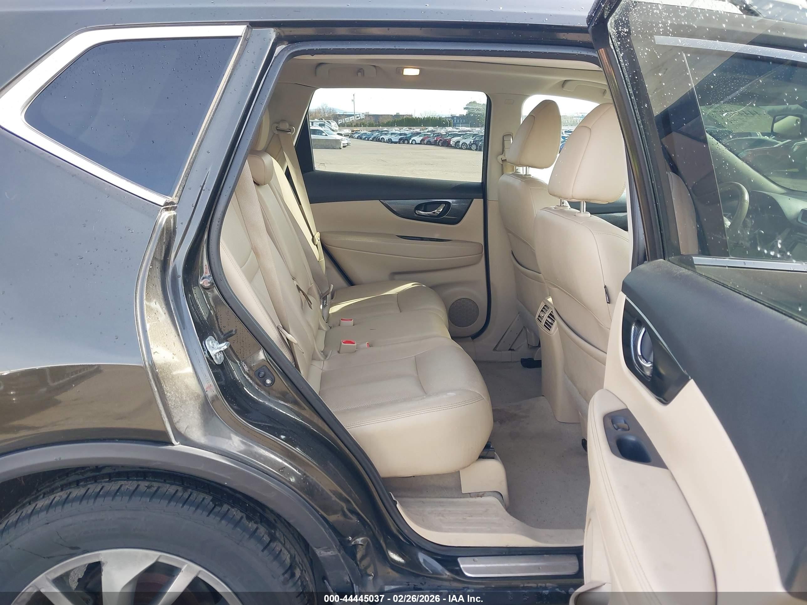 2015 Nissan Rogue Sl Brown vin: 5N1AT2MV4FC825961